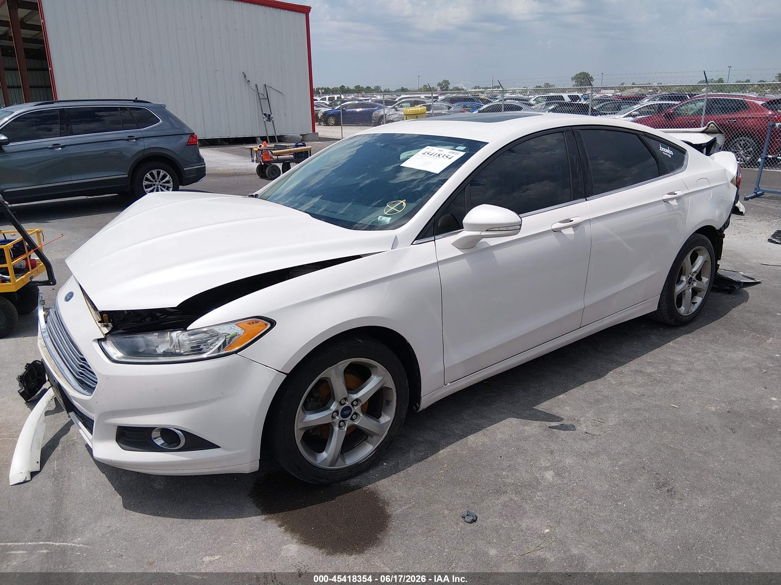 2014 Ford Fusion Se White vin: 1FA6P0HD6E5394861
