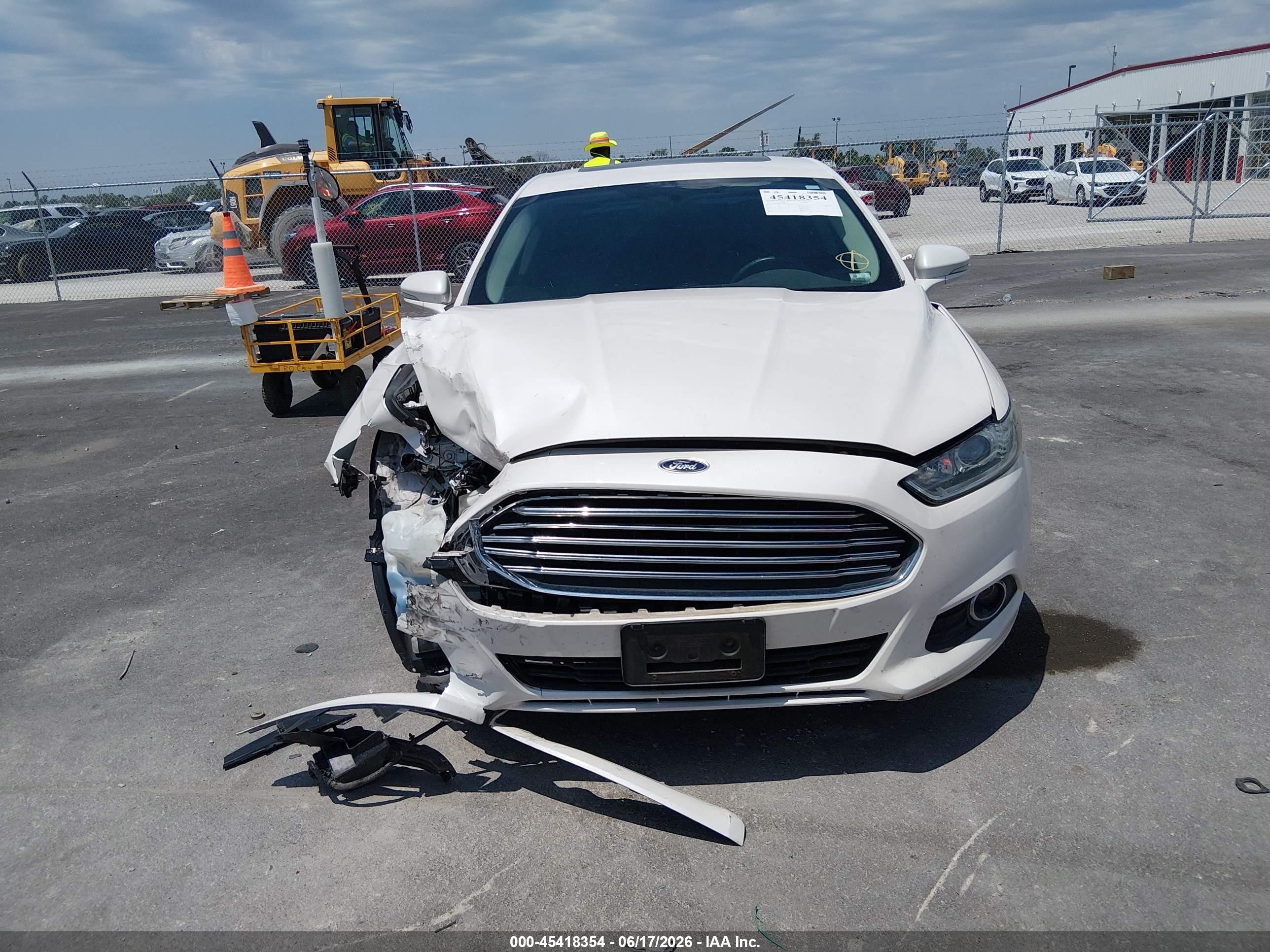2014 Ford Fusion Se White vin: 1FA6P0HD6E5394861
