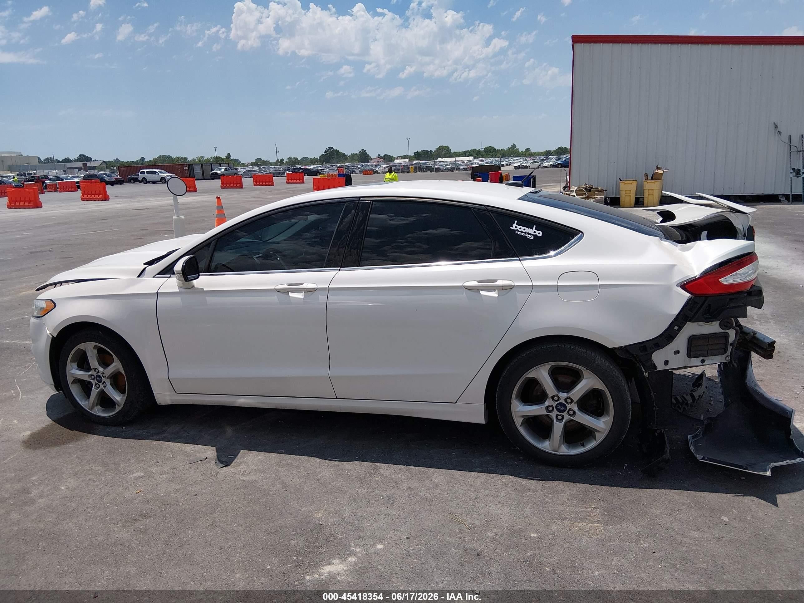 2014 Ford Fusion Se White vin: 1FA6P0HD6E5394861