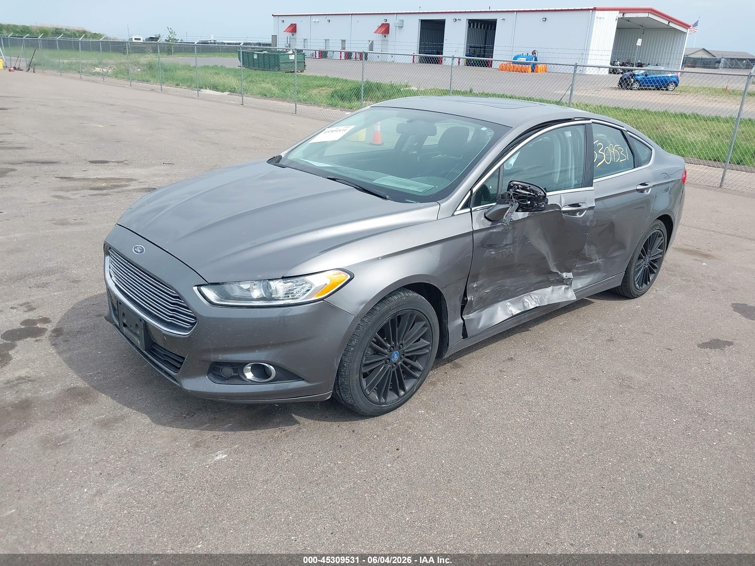 2014 Ford Fusion Se Gray vin: 1FA6P0HD6E5398912