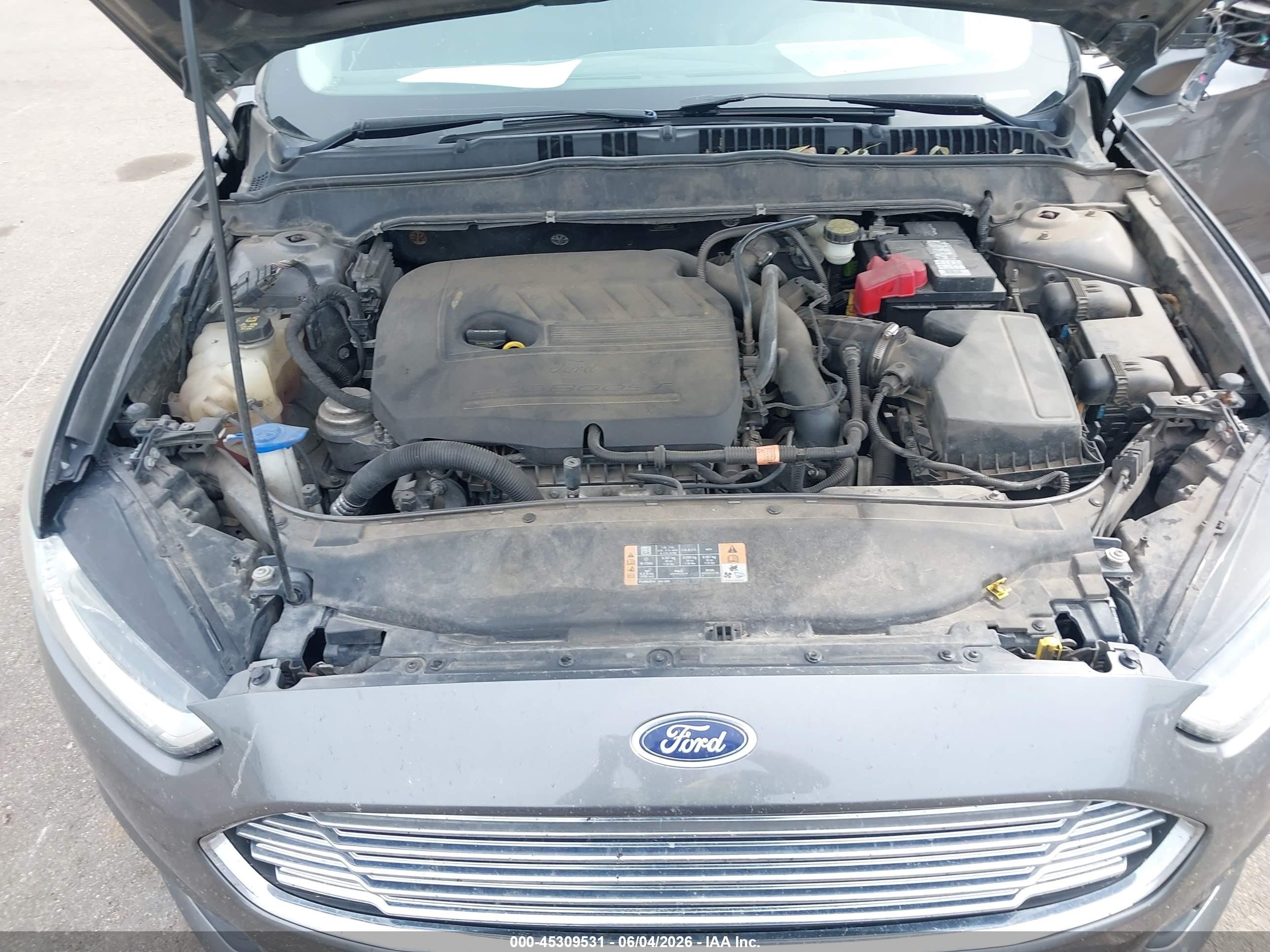 2014 Ford Fusion Se Gray vin: 1FA6P0HD6E5398912