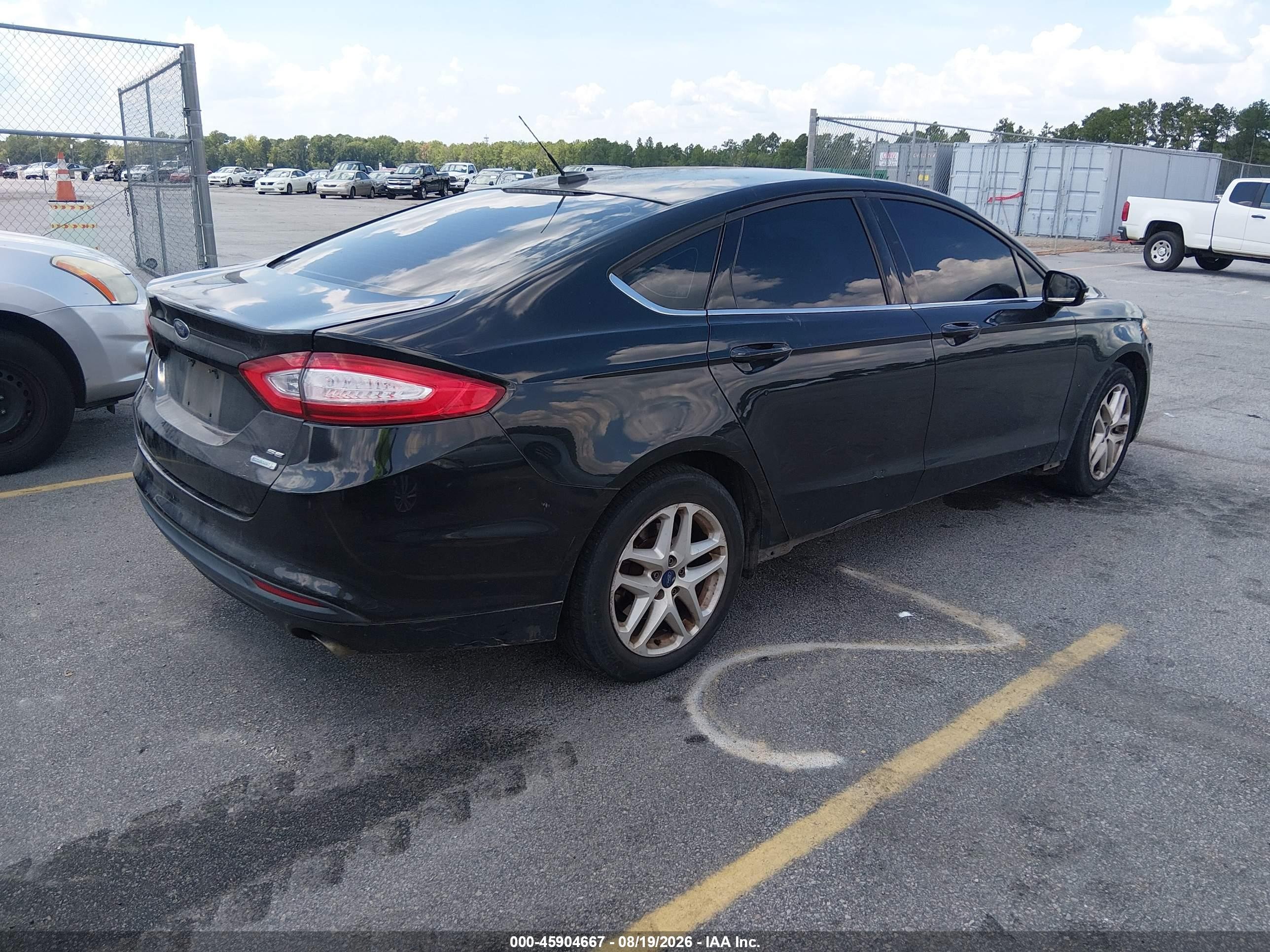 2014 Ford Fusion Se Black vin: 1FA6P0HD6E5400481