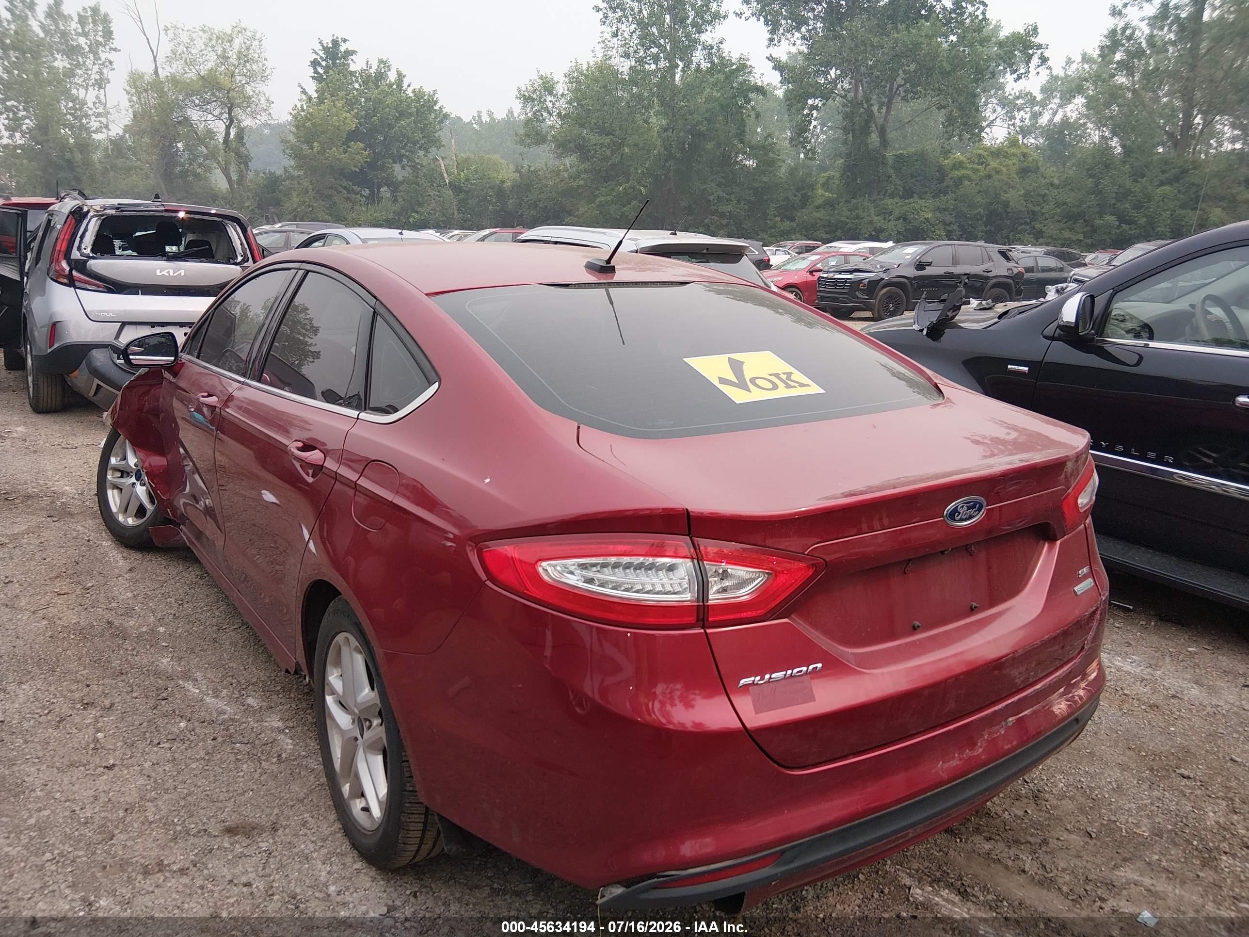 2015 Ford Fusion Se Красный vin: 1FA6P0HD6F5100652