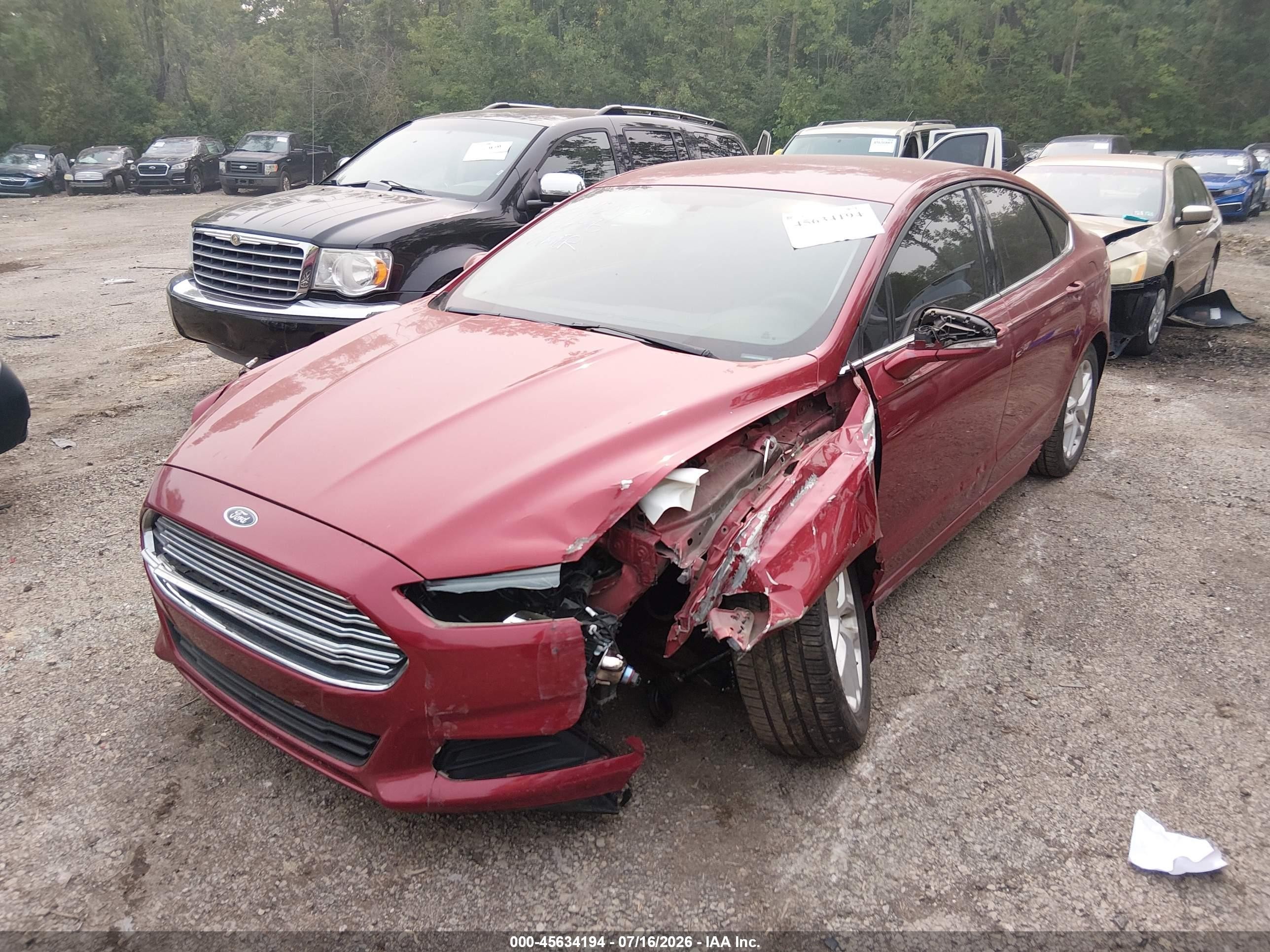 2015 Ford Fusion Se Красный vin: 1FA6P0HD6F5100652
