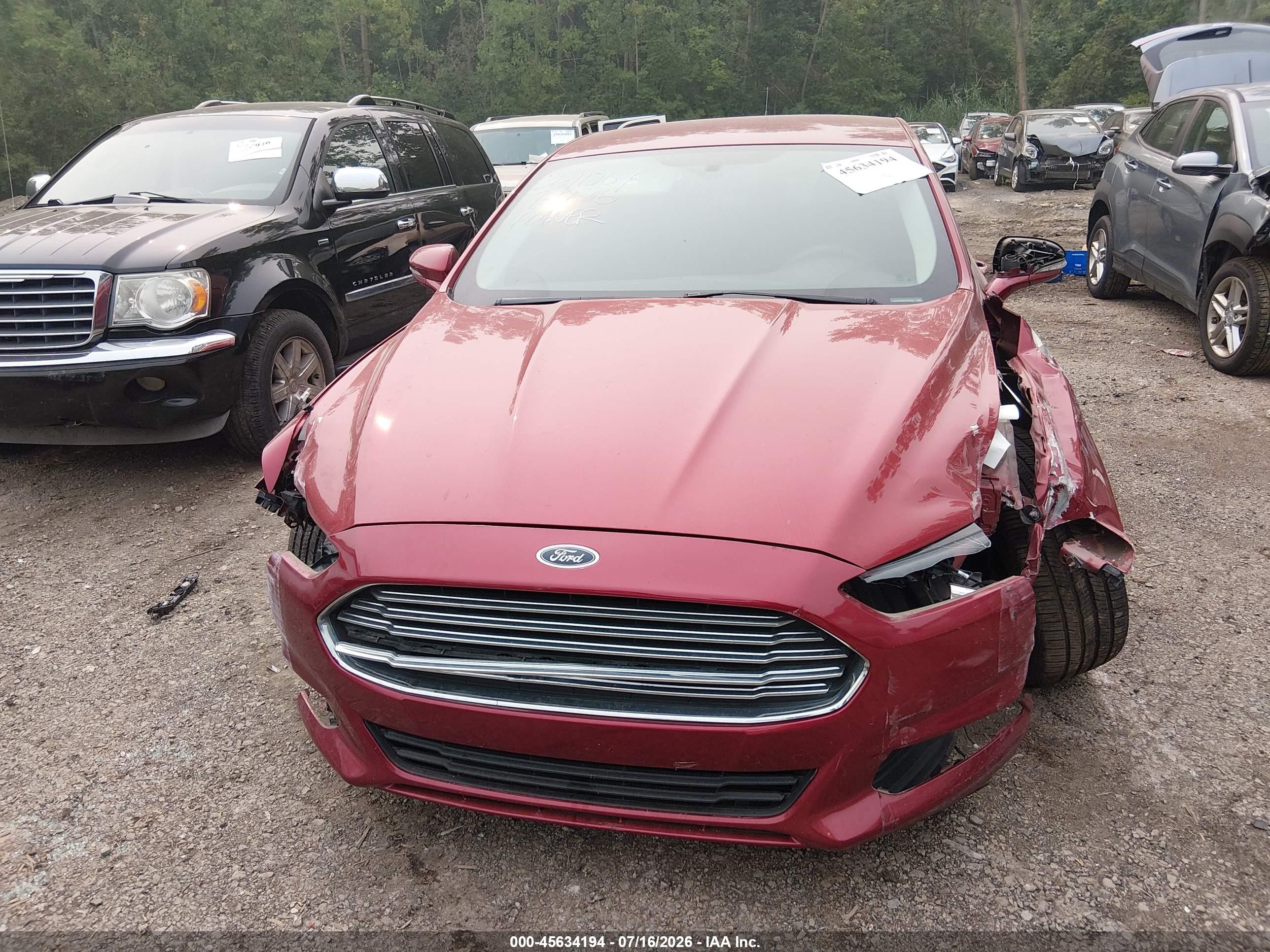2015 Ford Fusion Se Красный vin: 1FA6P0HD6F5100652
