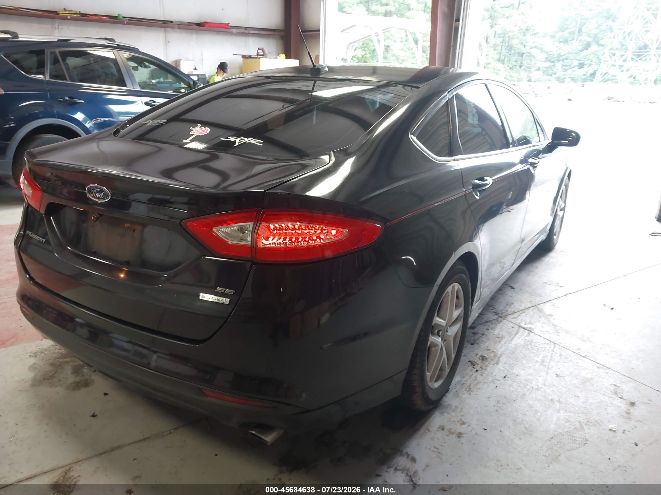 2015 Ford Fusion Se Black vin: 1FA6P0HD6F5129097