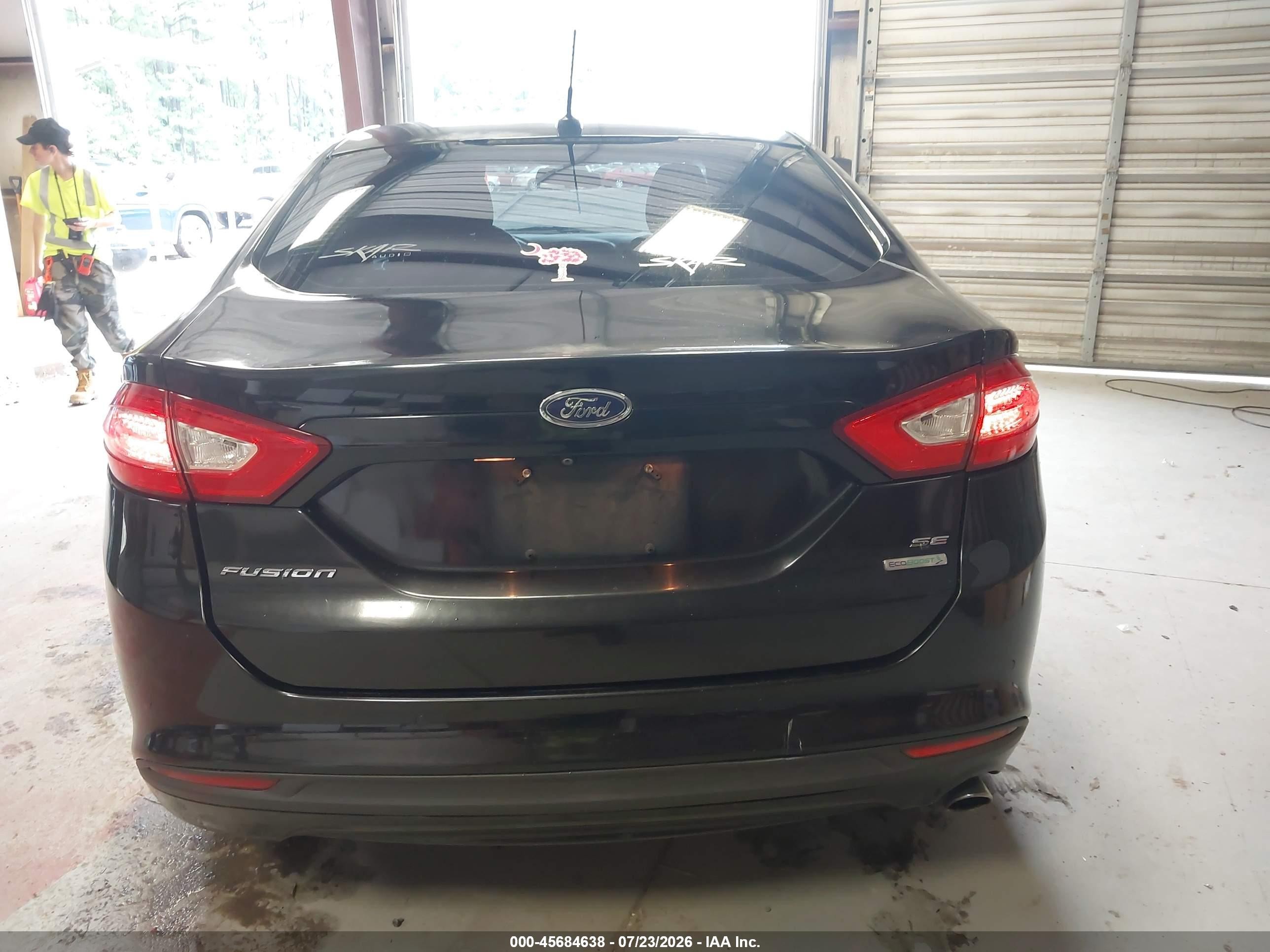 2015 Ford Fusion Se Black vin: 1FA6P0HD6F5129097