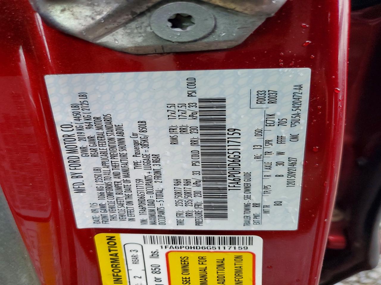 2016 Ford Fusion Se Maroon vin: 1FA6P0HD6G5117159