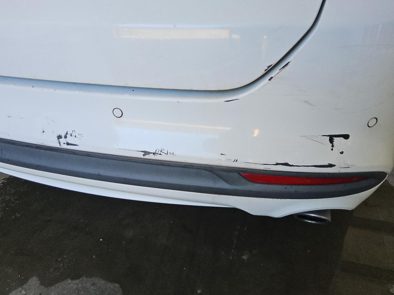2016 Ford Fusion Se White vin: 1FA6P0HD6G5121115 Damage: Rear Bumper, Gouged, 5 To 6 Inches