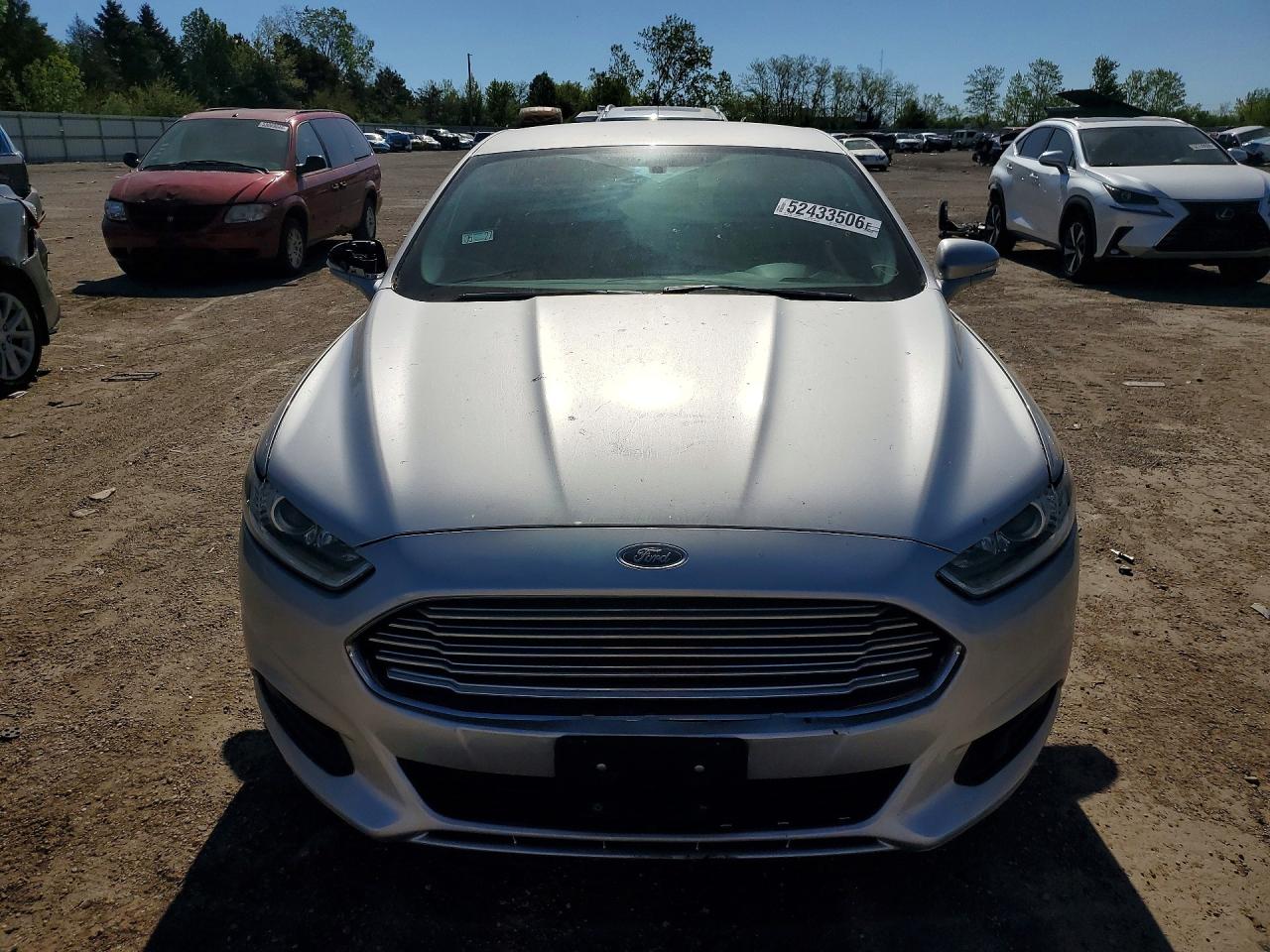 2014 Ford Fusion Se Silver vin: 1FA6P0HD7E5351548