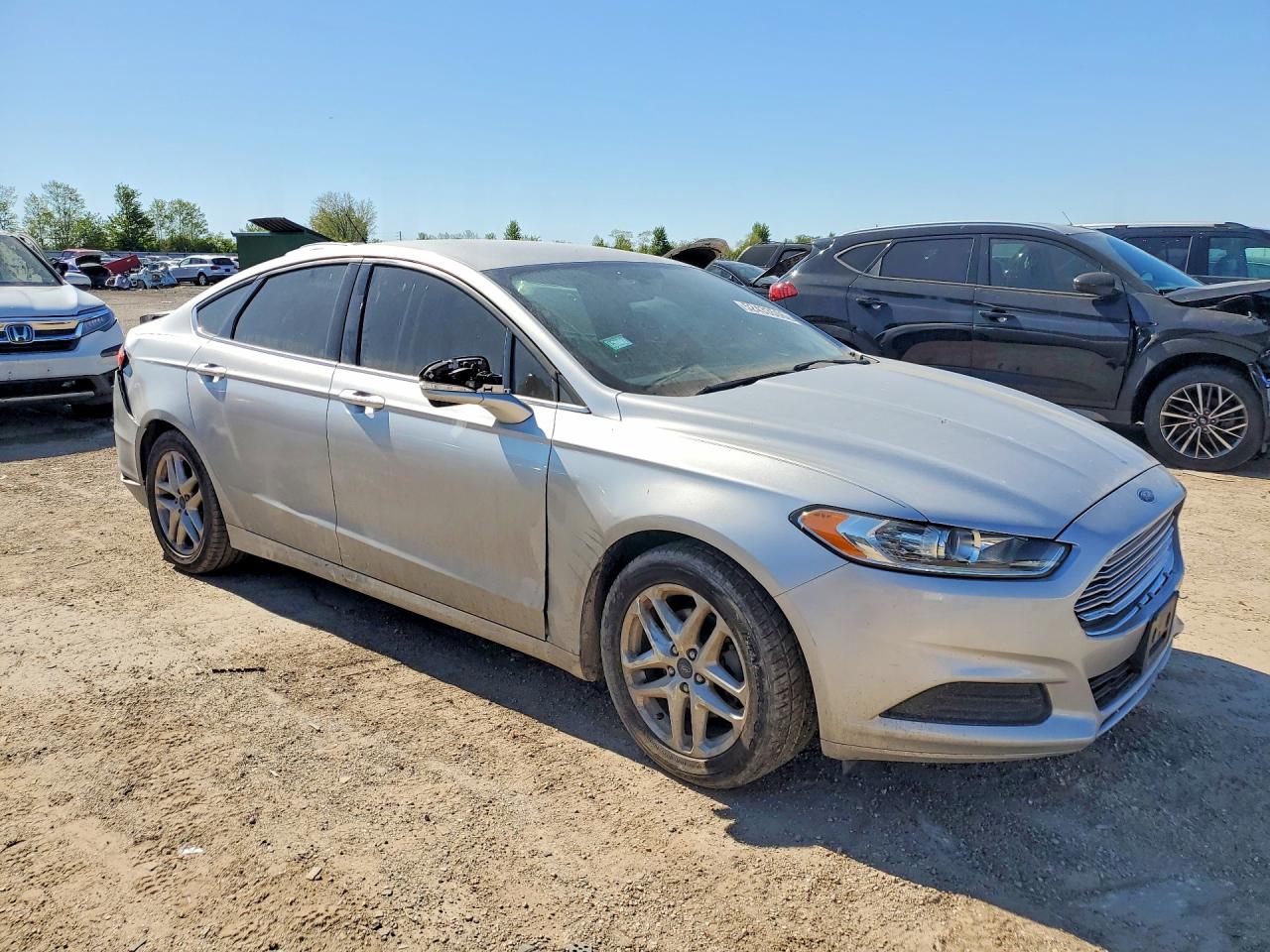 2014 Ford Fusion Se Silver vin: 1FA6P0HD7E5351548