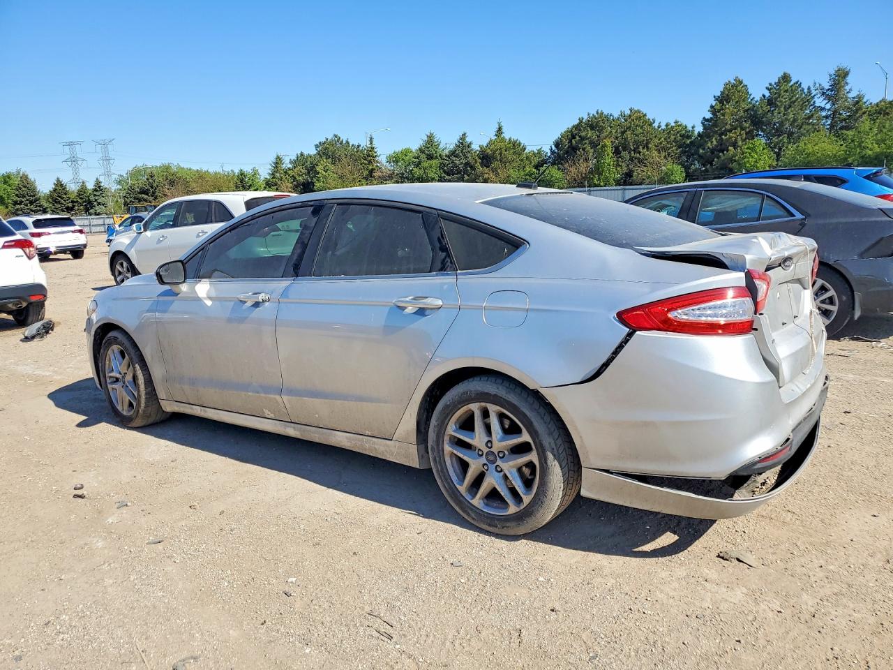 2014 Ford Fusion Se Silver vin: 1FA6P0HD7E5351548