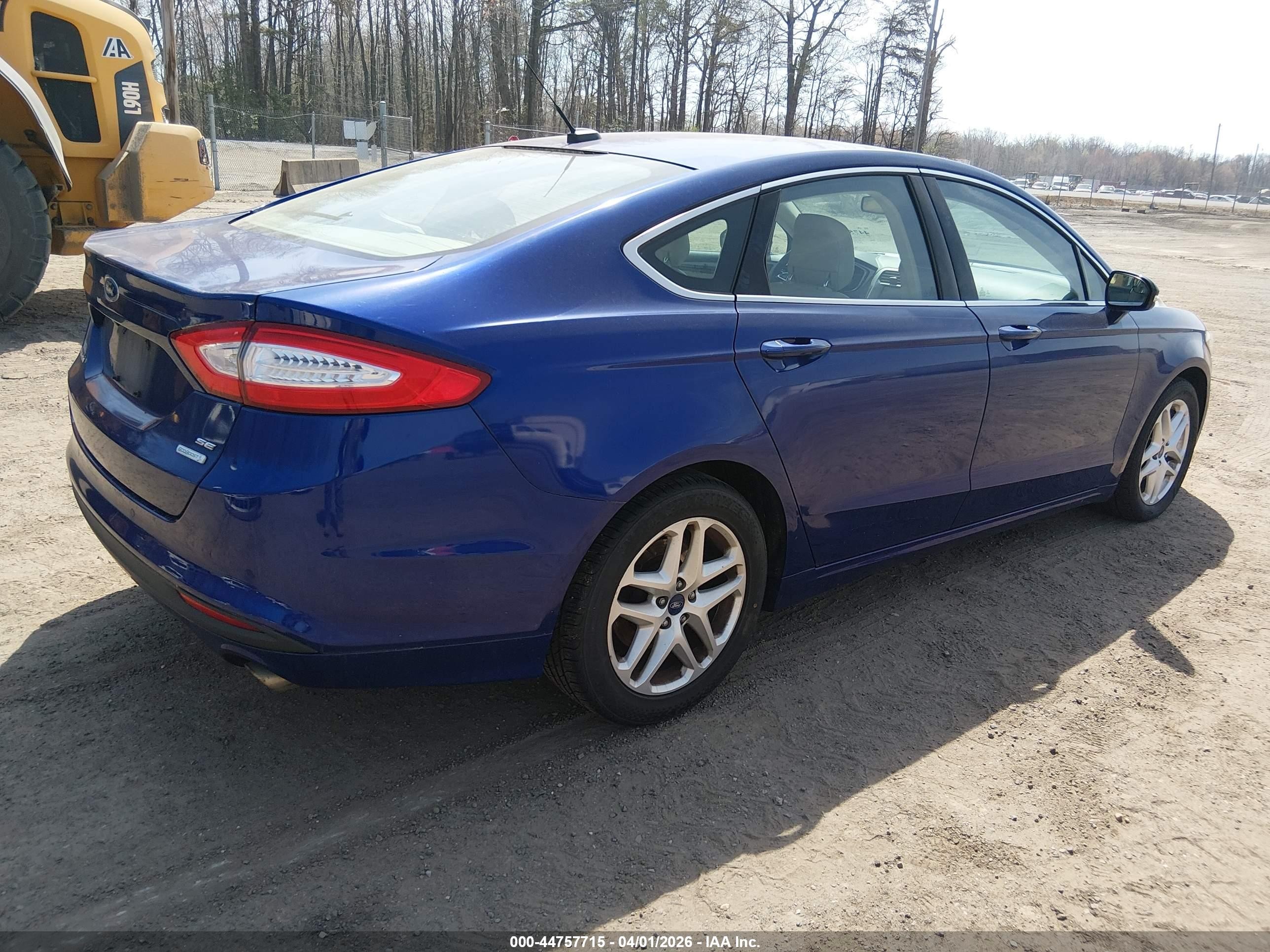 2014 Ford Fusion Se Blue vin: 1FA6P0HD7E5352585