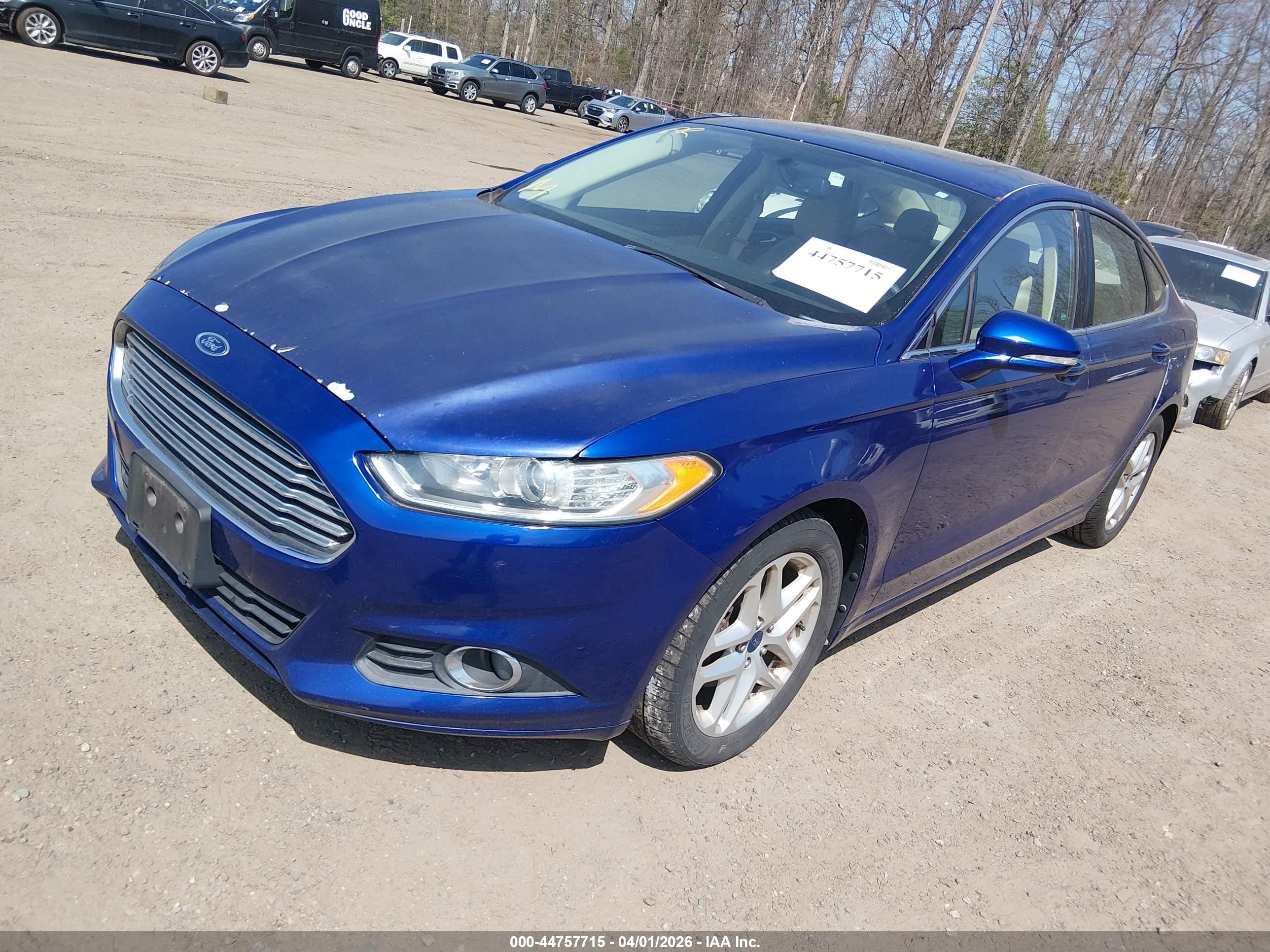 2014 Ford Fusion Se Blue vin: 1FA6P0HD7E5352585