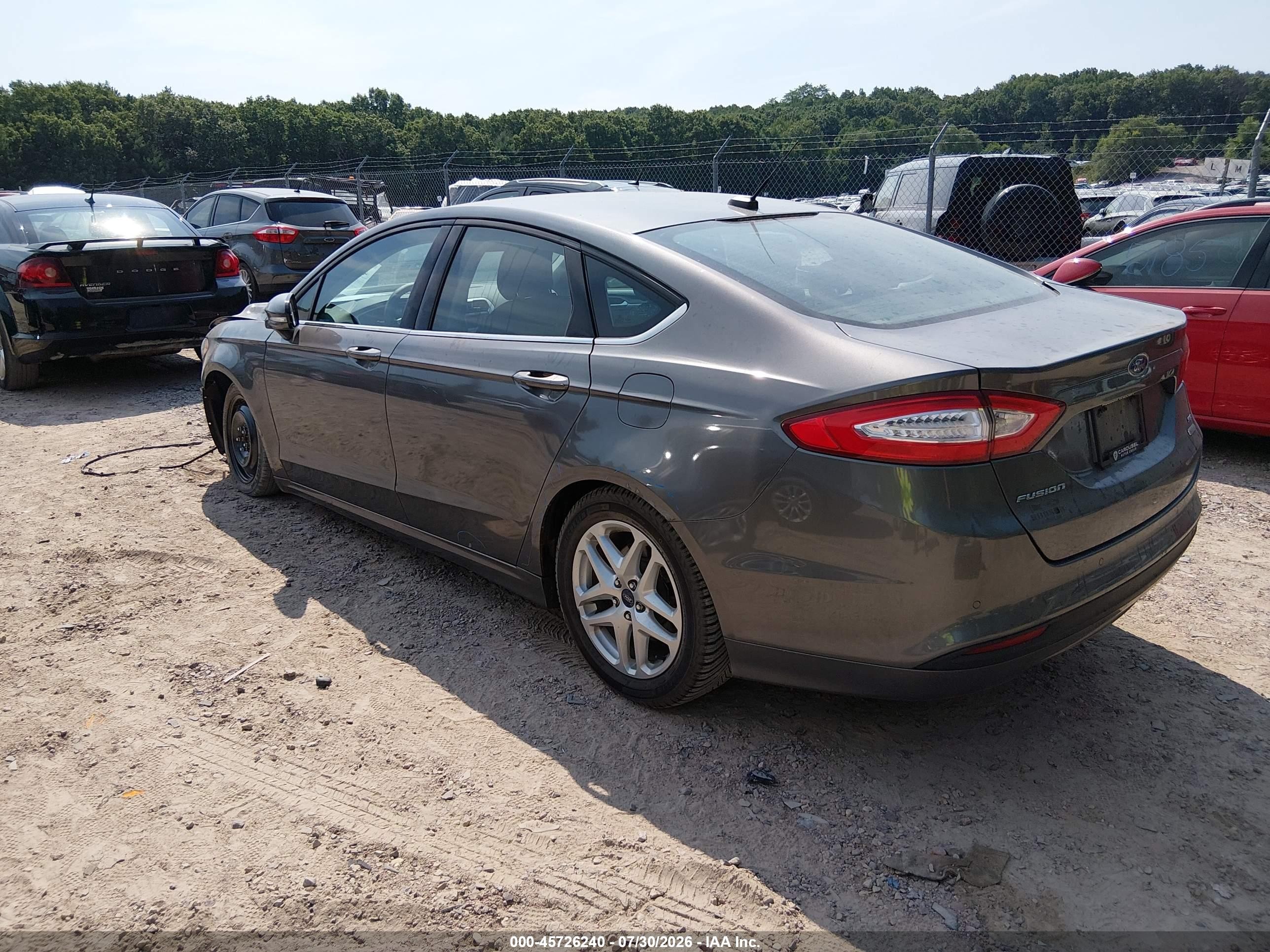 2014 Ford Fusion Se Gray vin: 1FA6P0HD7E5371475