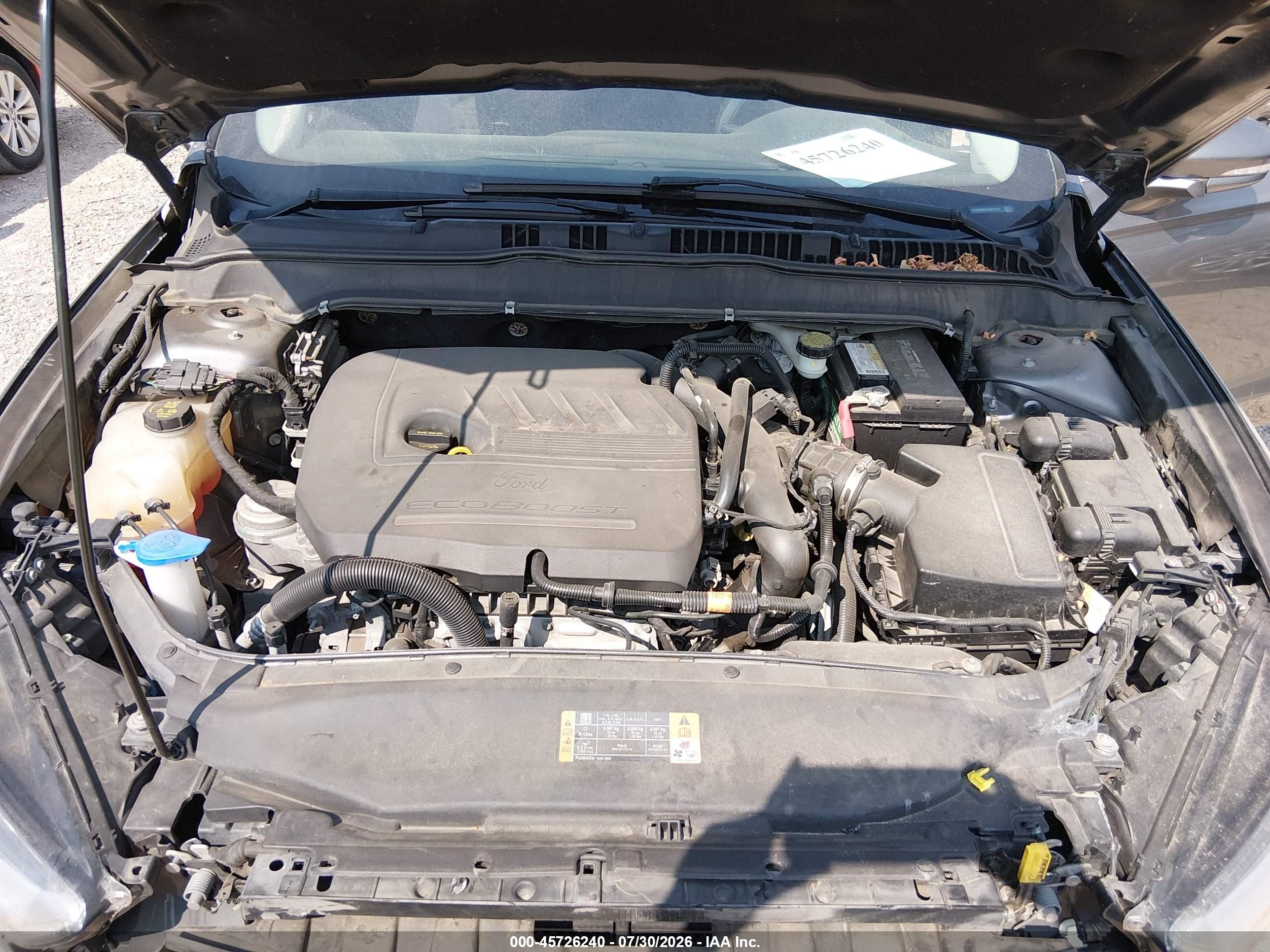 2014 Ford Fusion Se Gray vin: 1FA6P0HD7E5371475