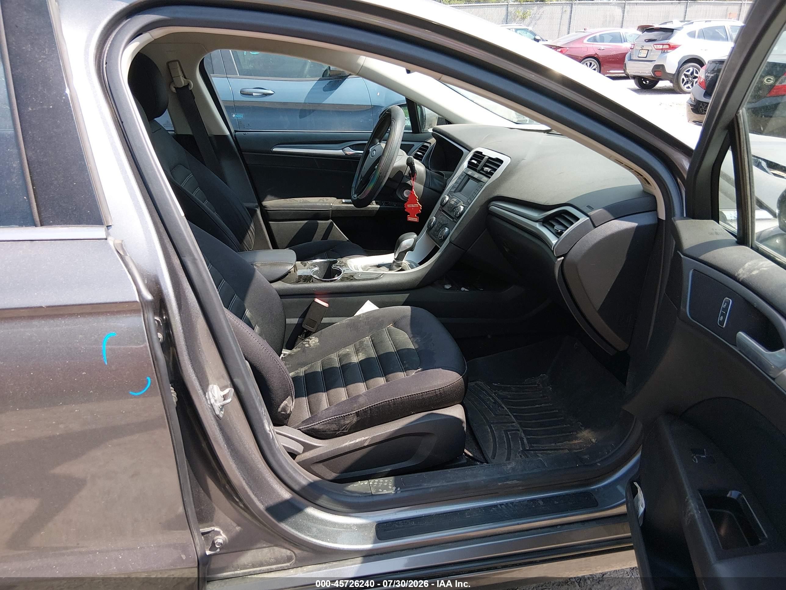 2014 Ford Fusion Se Gray vin: 1FA6P0HD7E5371475