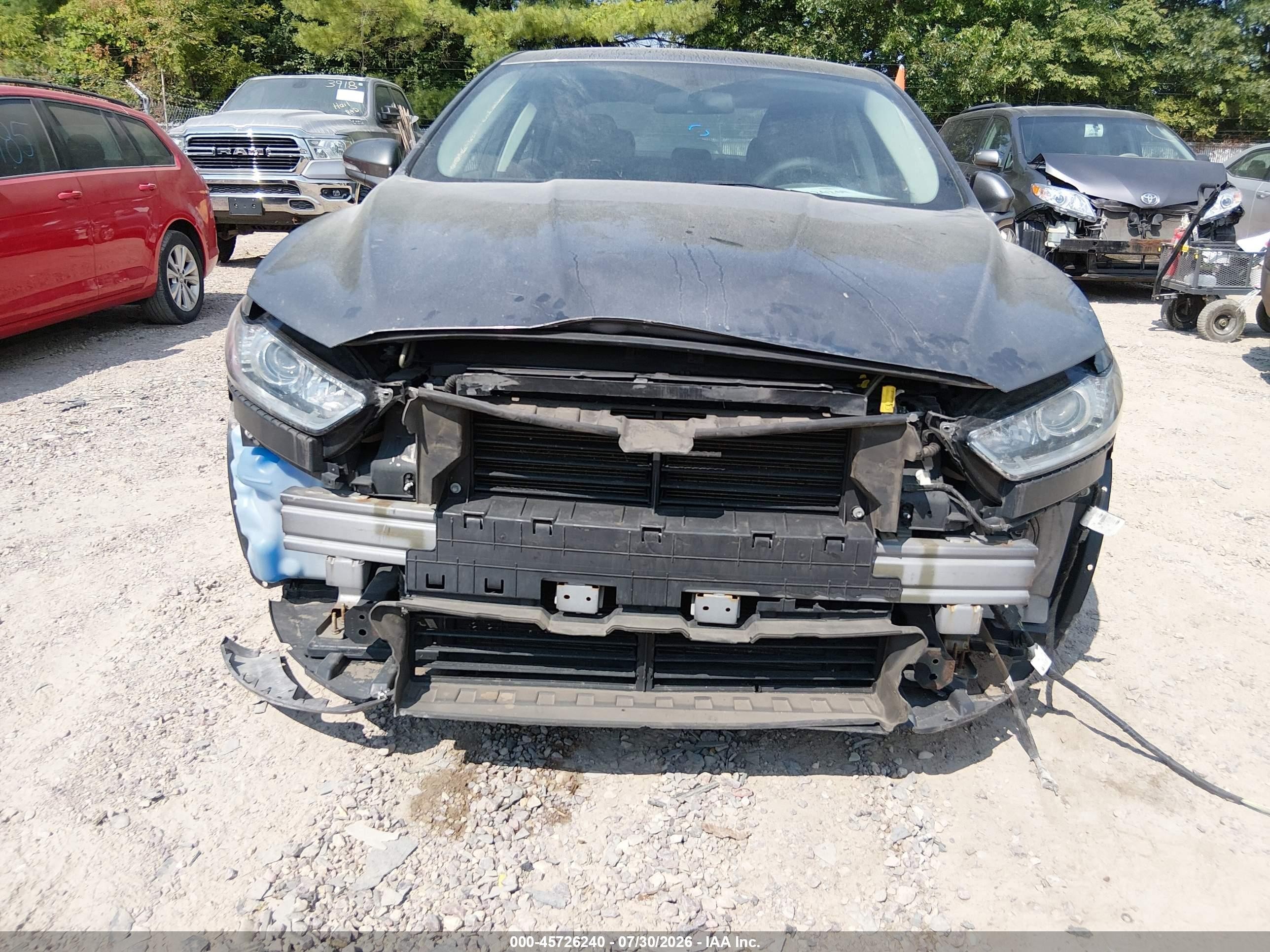 2014 Ford Fusion Se Gray vin: 1FA6P0HD7E5371475