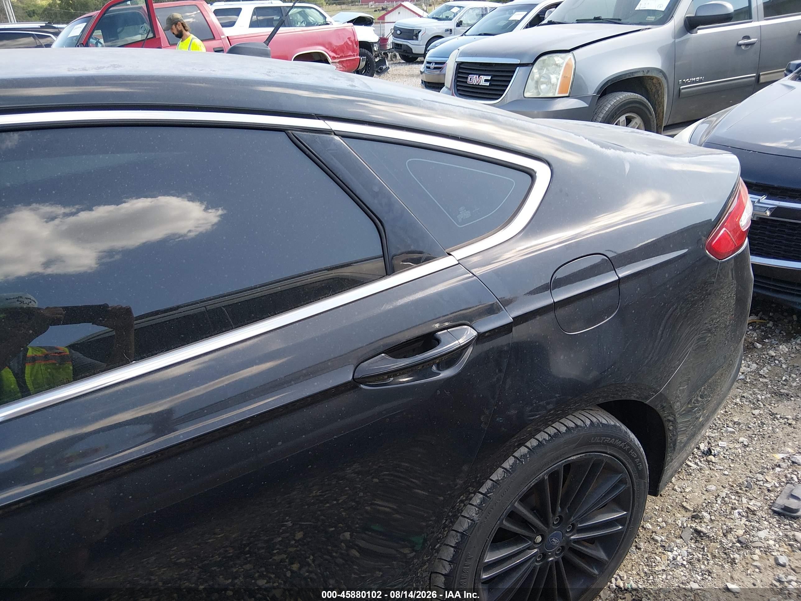 2014 Ford Fusion Se Black vin: 1FA6P0HD7E5374358