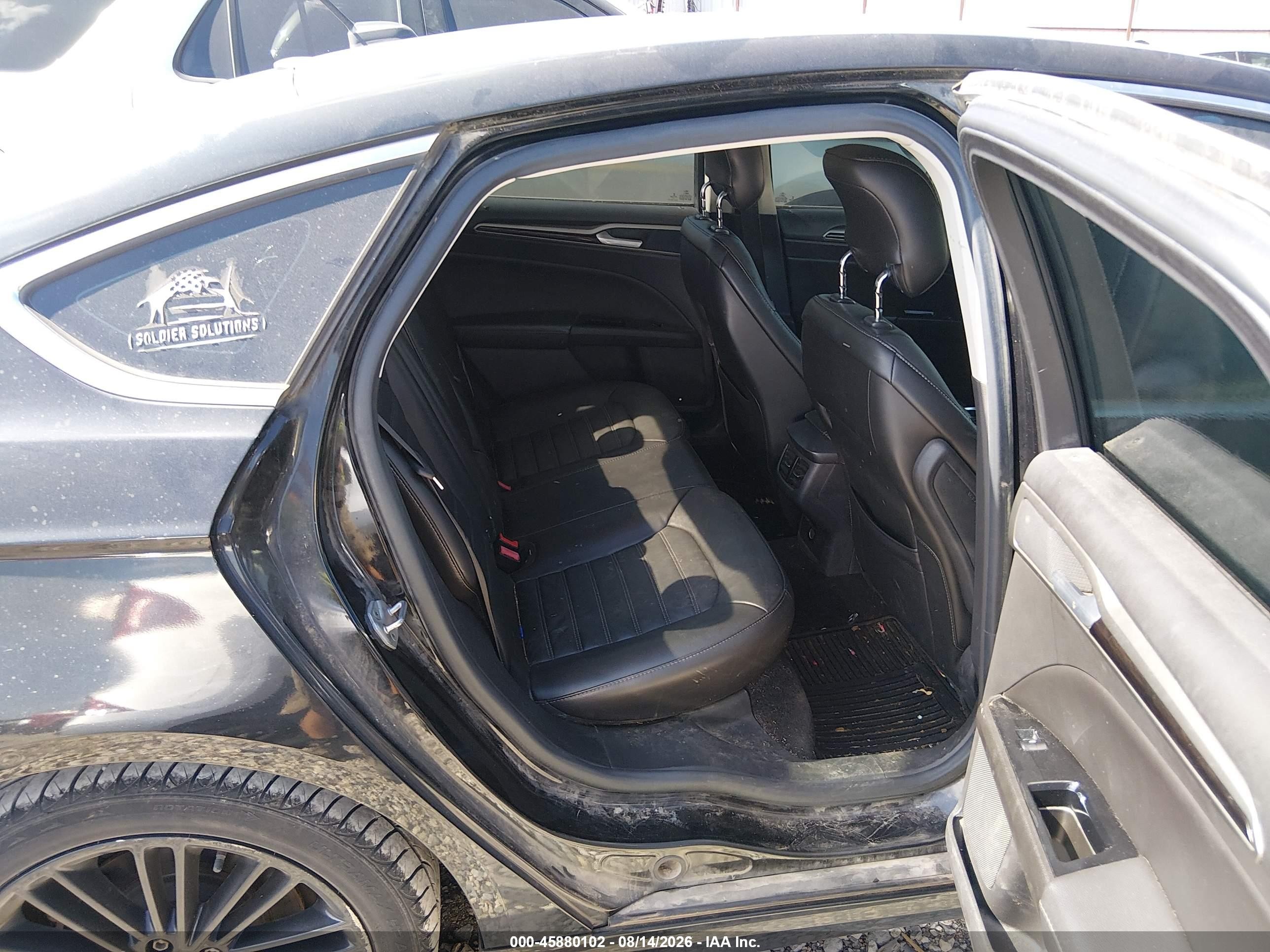 2014 Ford Fusion Se Black vin: 1FA6P0HD7E5374358