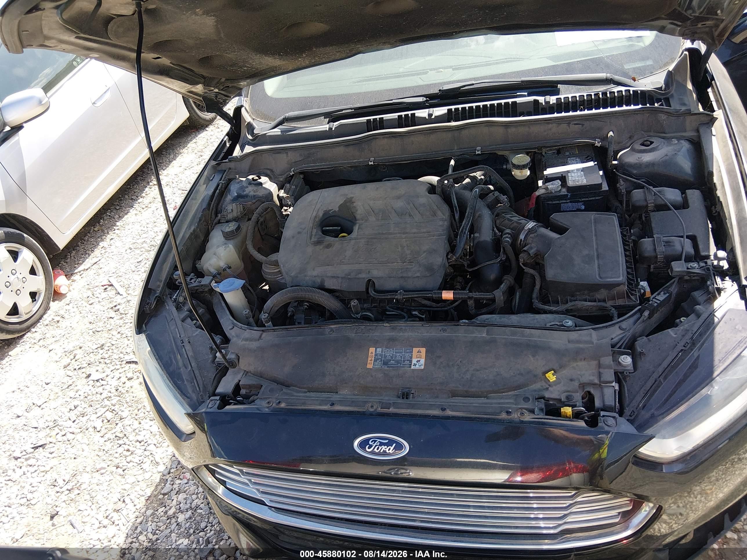 2014 Ford Fusion Se Black vin: 1FA6P0HD7E5374358