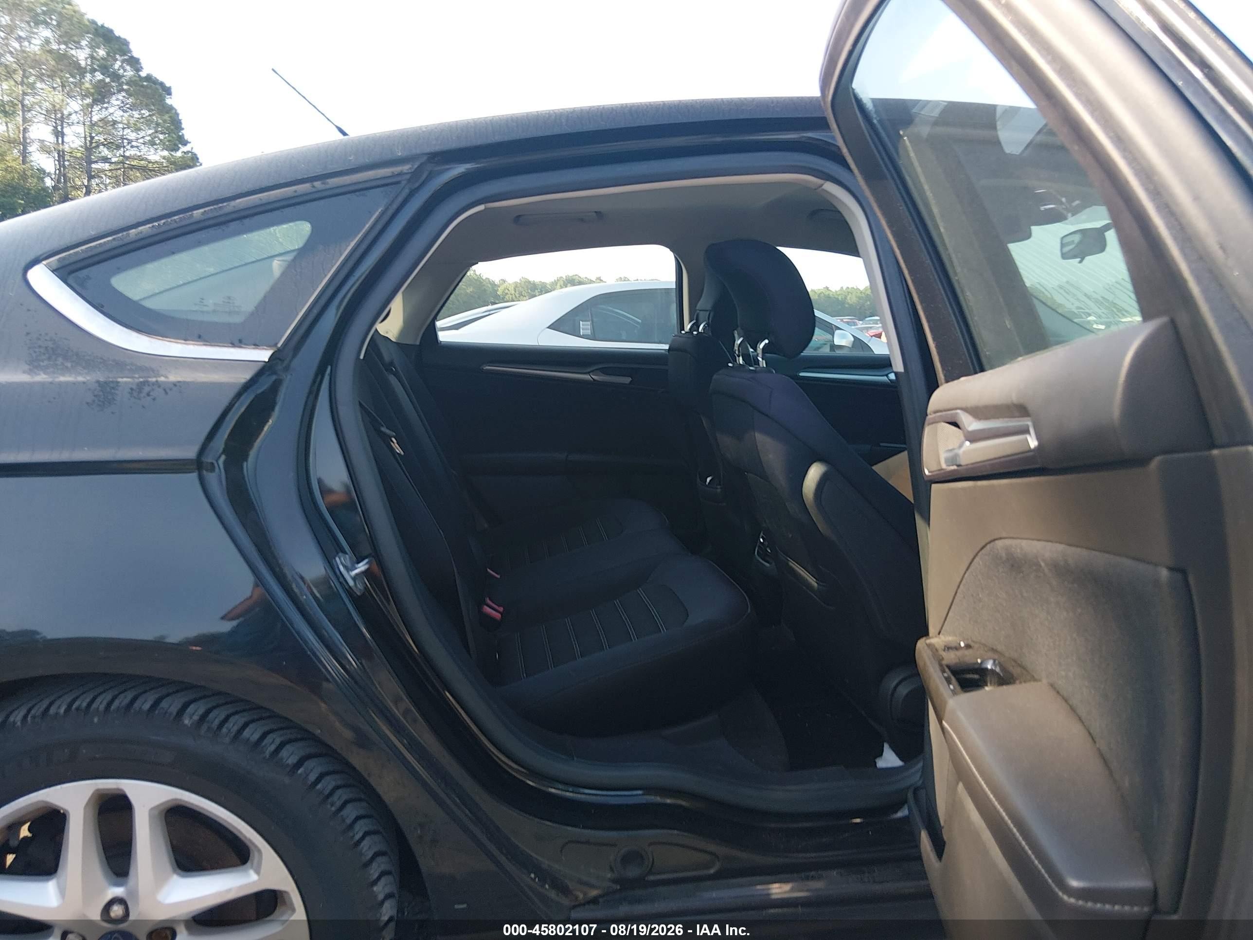 2014 Ford Fusion Se Black vin: 1FA6P0HD7E5378085