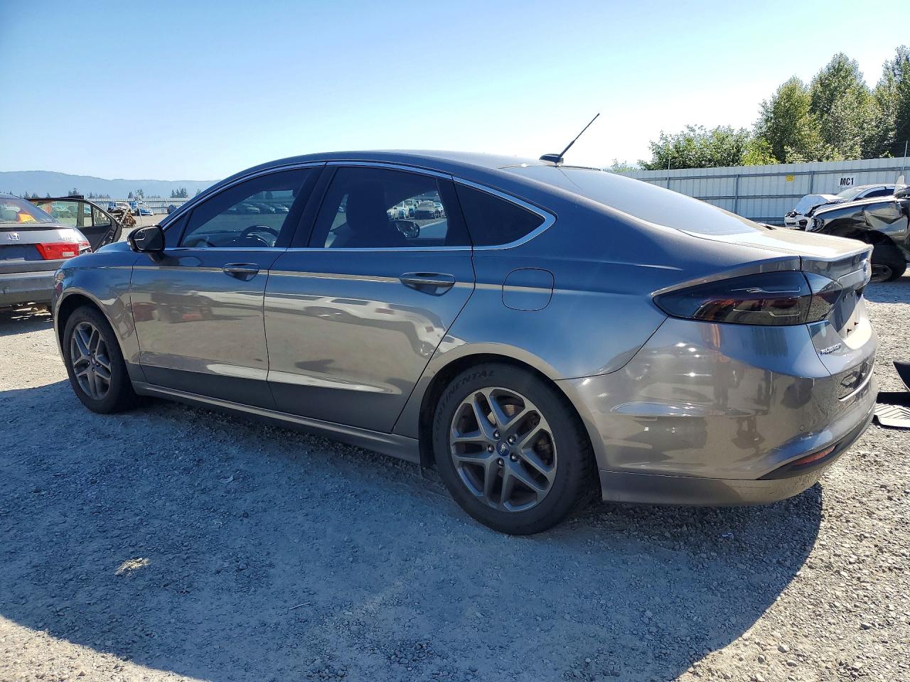 2014 Ford Fusion Se Gray vin: 1FA6P0HD7E5387174