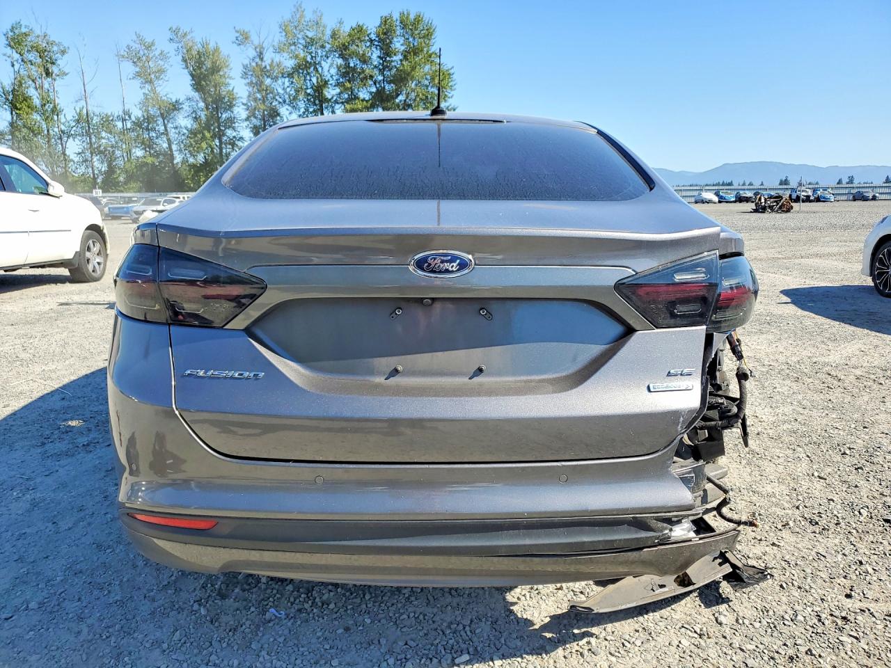 2014 Ford Fusion Se Gray vin: 1FA6P0HD7E5387174