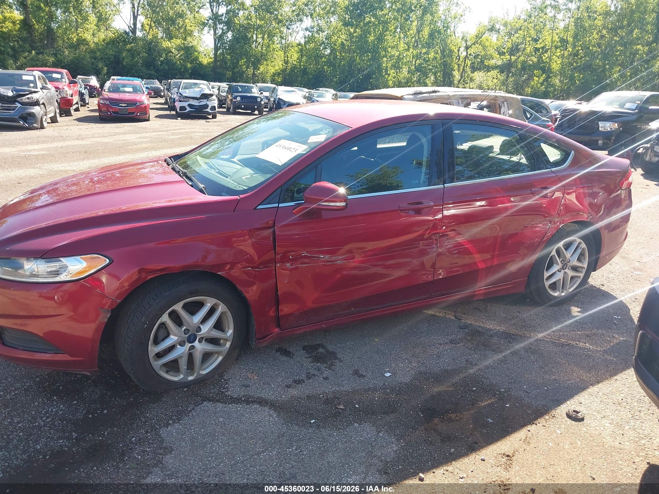 2014 Ford Fusion Se Red vin: 1FA6P0HD7E5395033