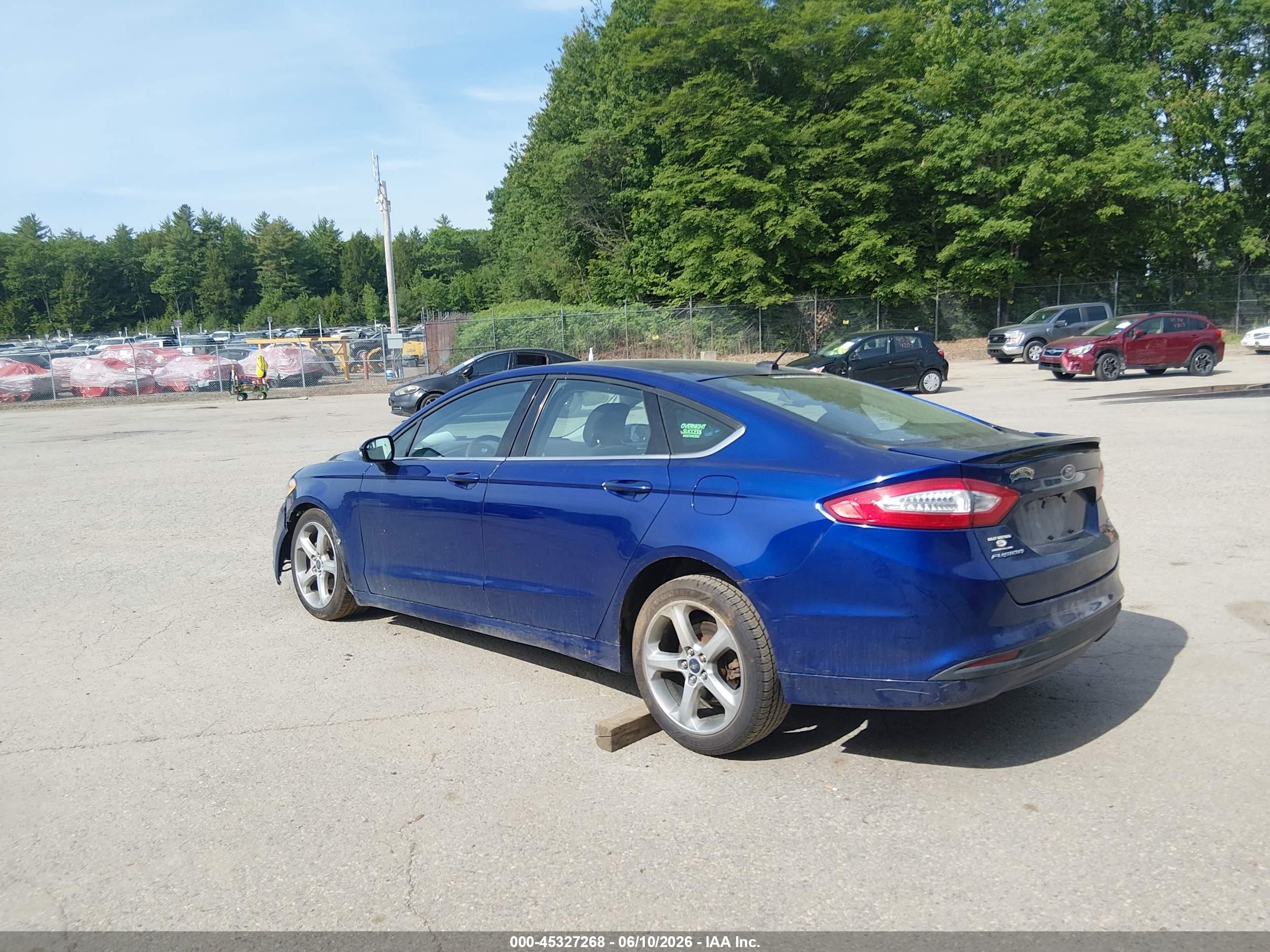 2015 Ford Fusion Se Blue vin: 1FA6P0HD7F5100630