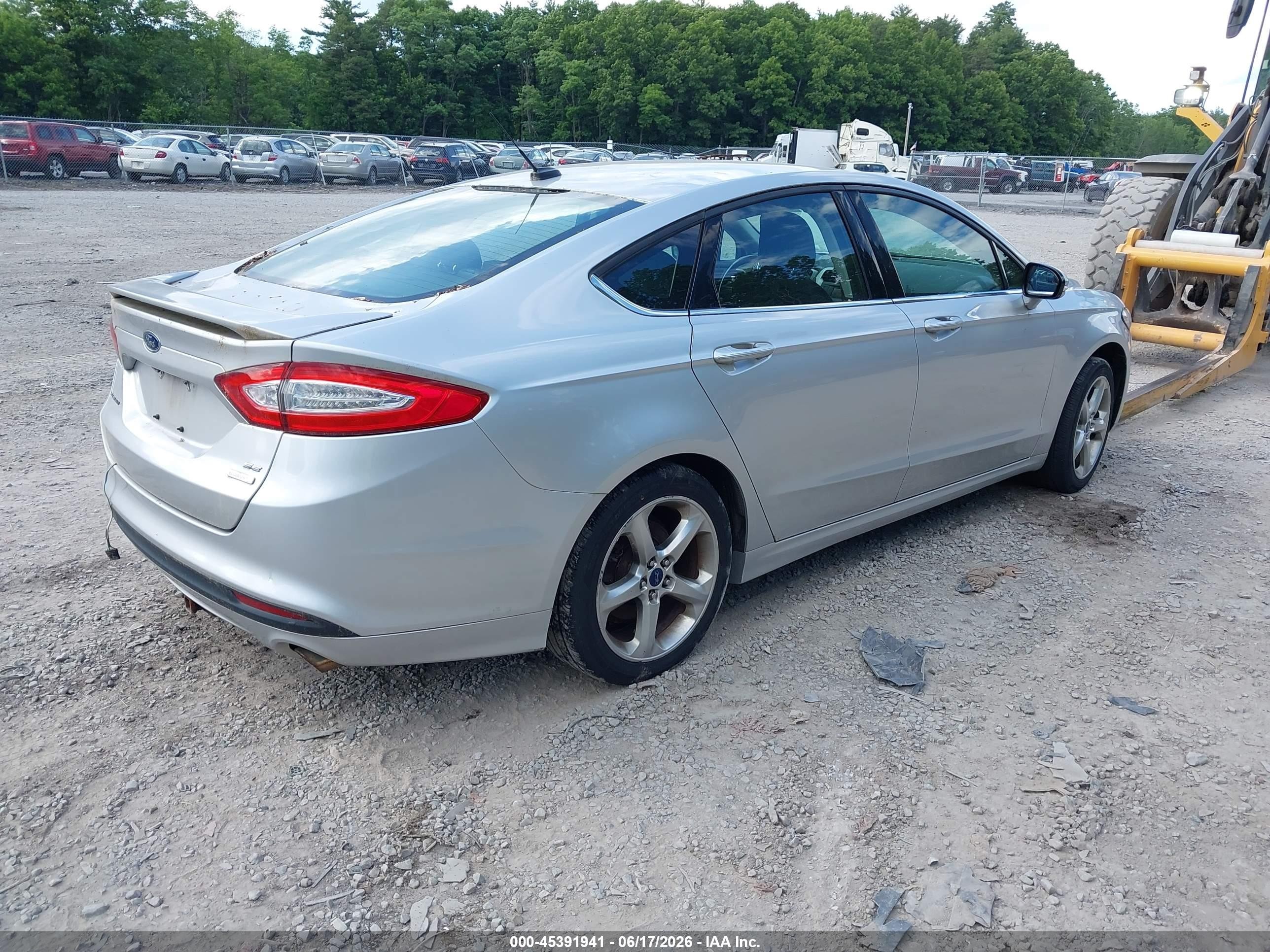 2015 Ford Fusion Se Silver vin: 1FA6P0HD7F5104807