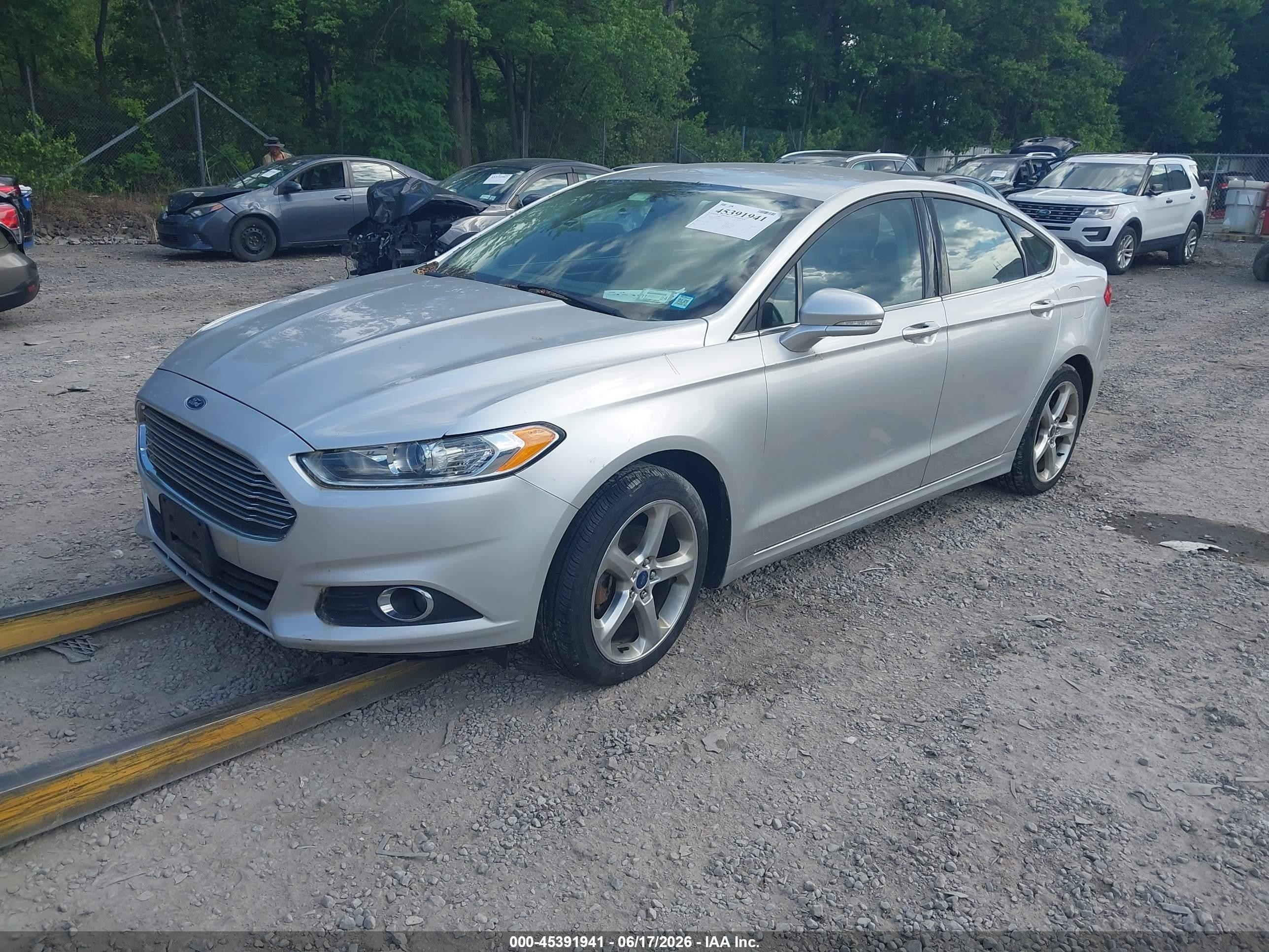 2015 Ford Fusion Se Silver vin: 1FA6P0HD7F5104807