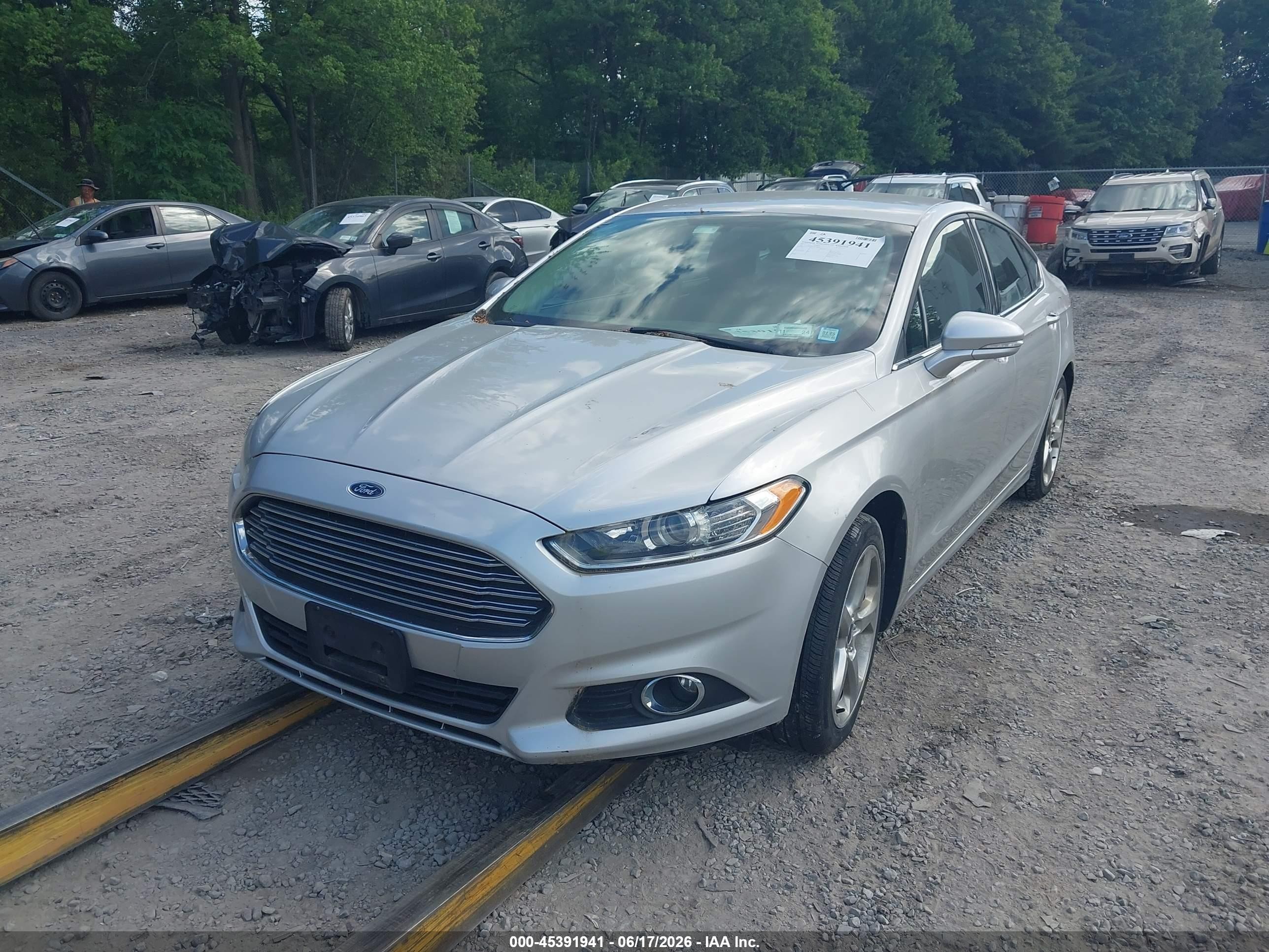 2015 Ford Fusion Se Silver vin: 1FA6P0HD7F5104807