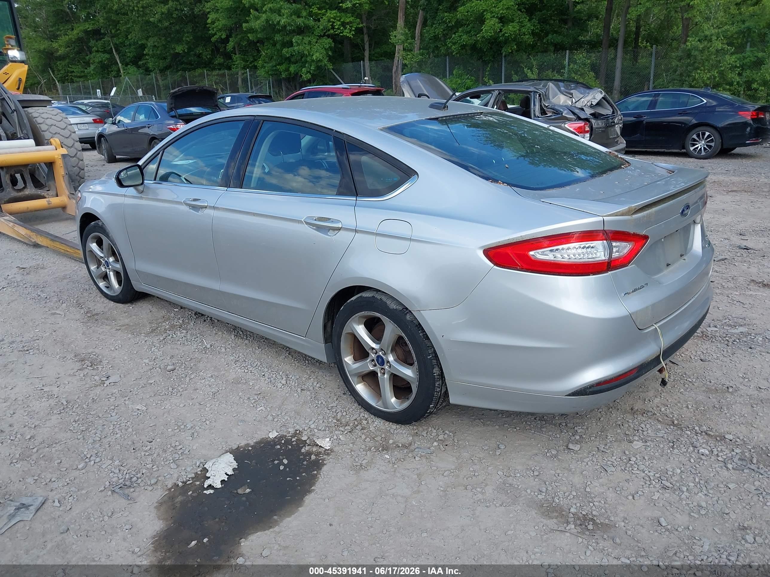 2015 Ford Fusion Se Silver vin: 1FA6P0HD7F5104807