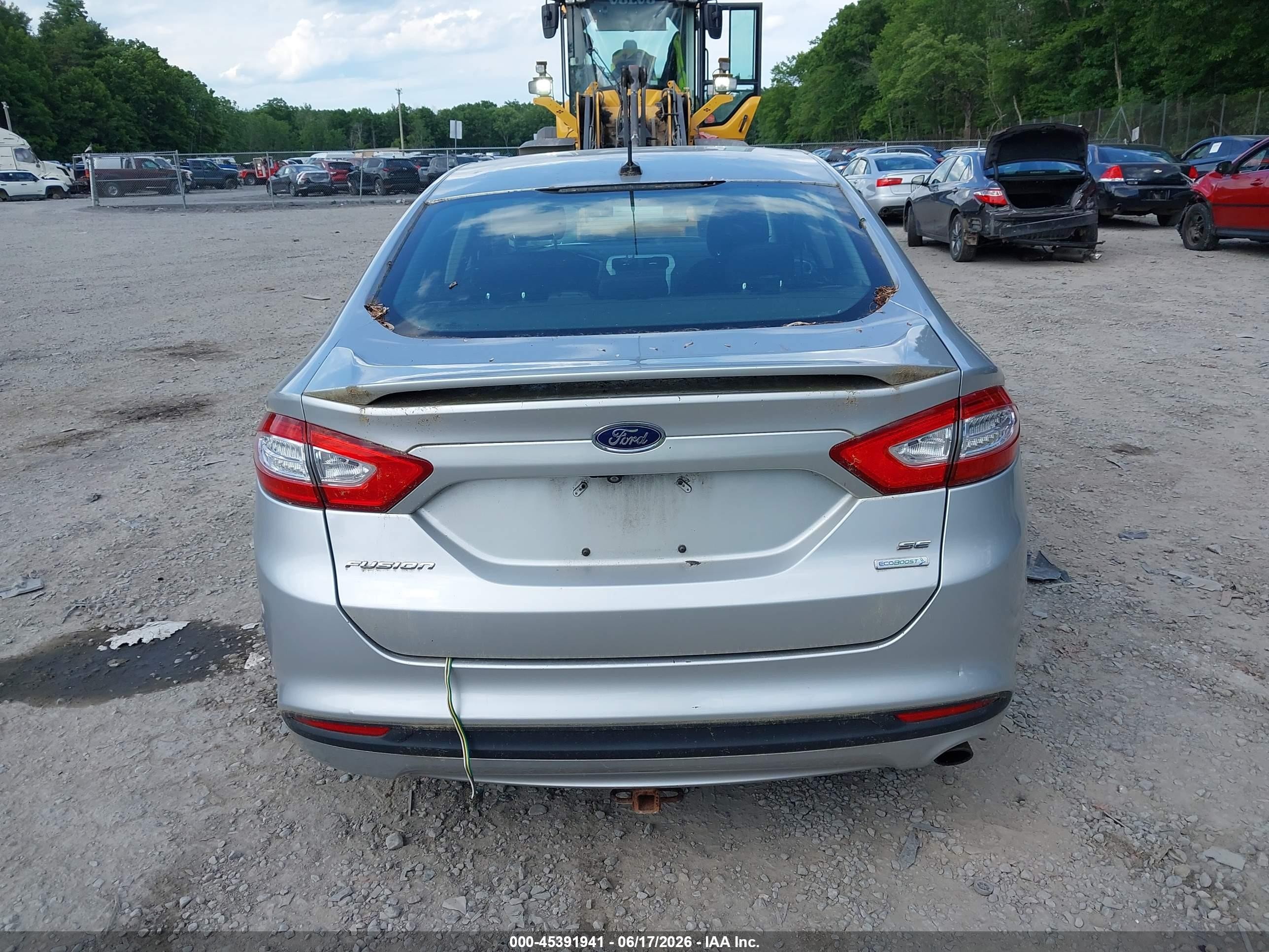 2015 Ford Fusion Se Silver vin: 1FA6P0HD7F5104807