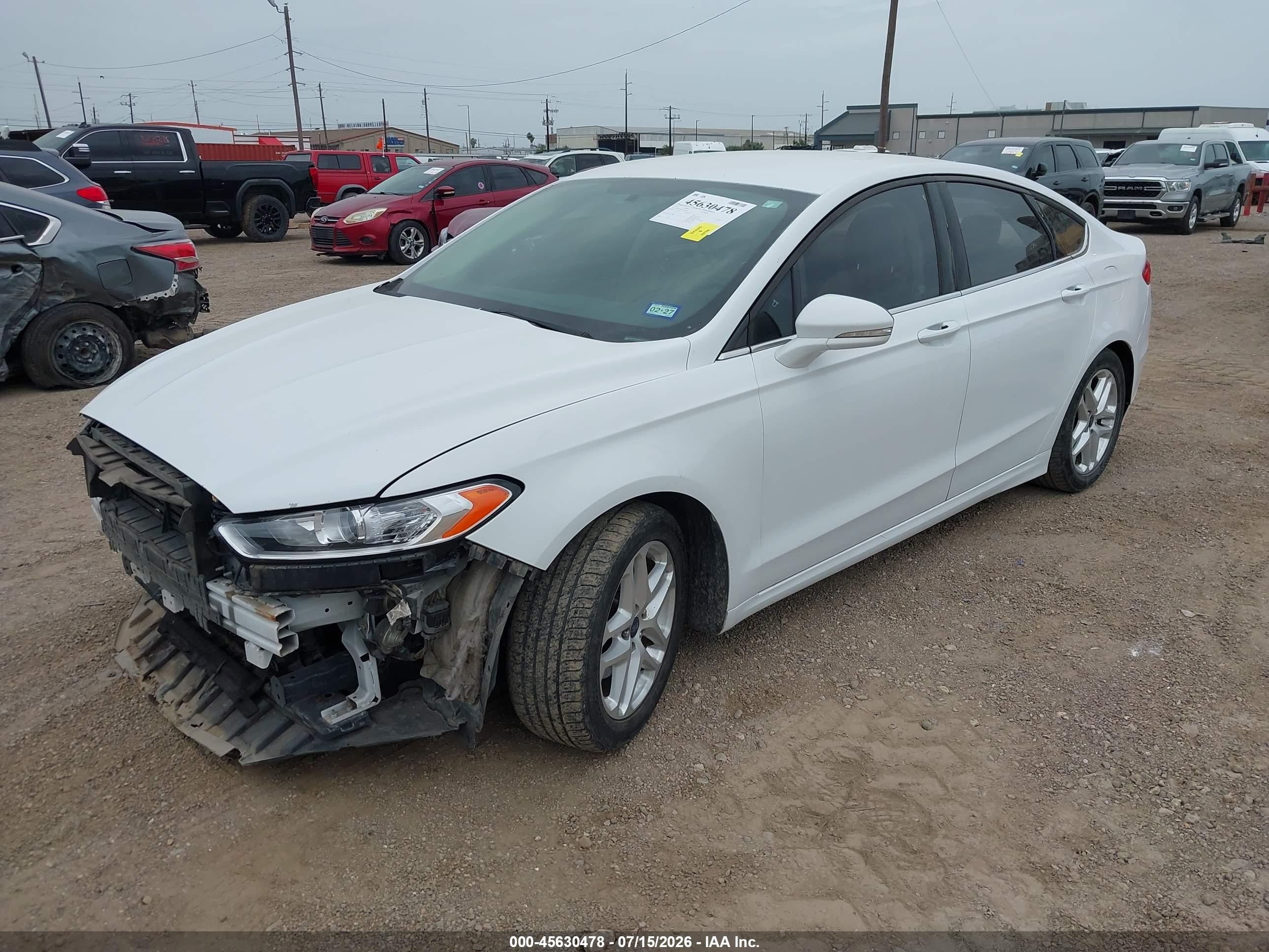 2015 Ford Fusion Se White vin: 1FA6P0HD7F5130405