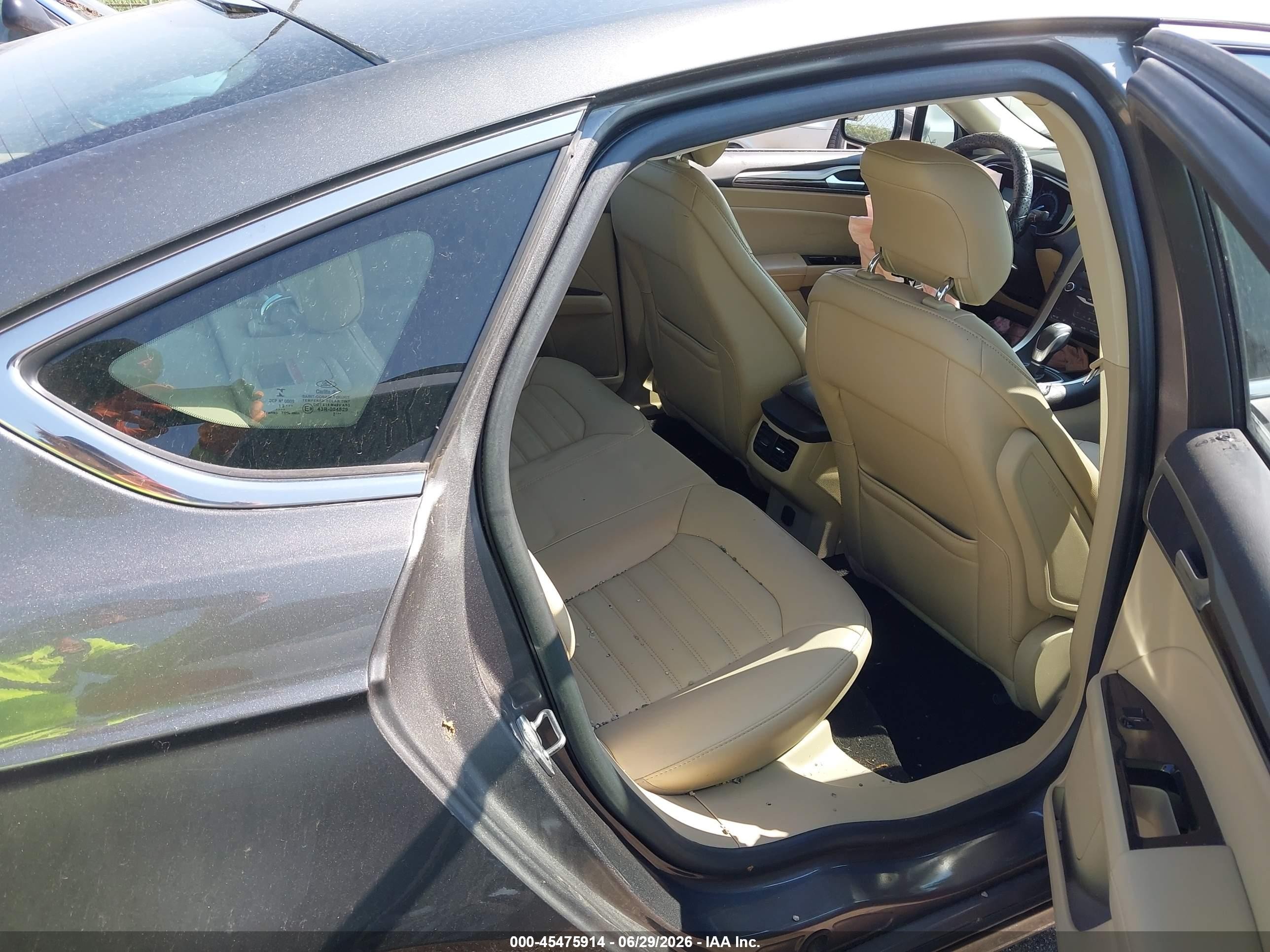 2014 Ford Fusion Se Gray vin: 1FA6P0HD8E5362946