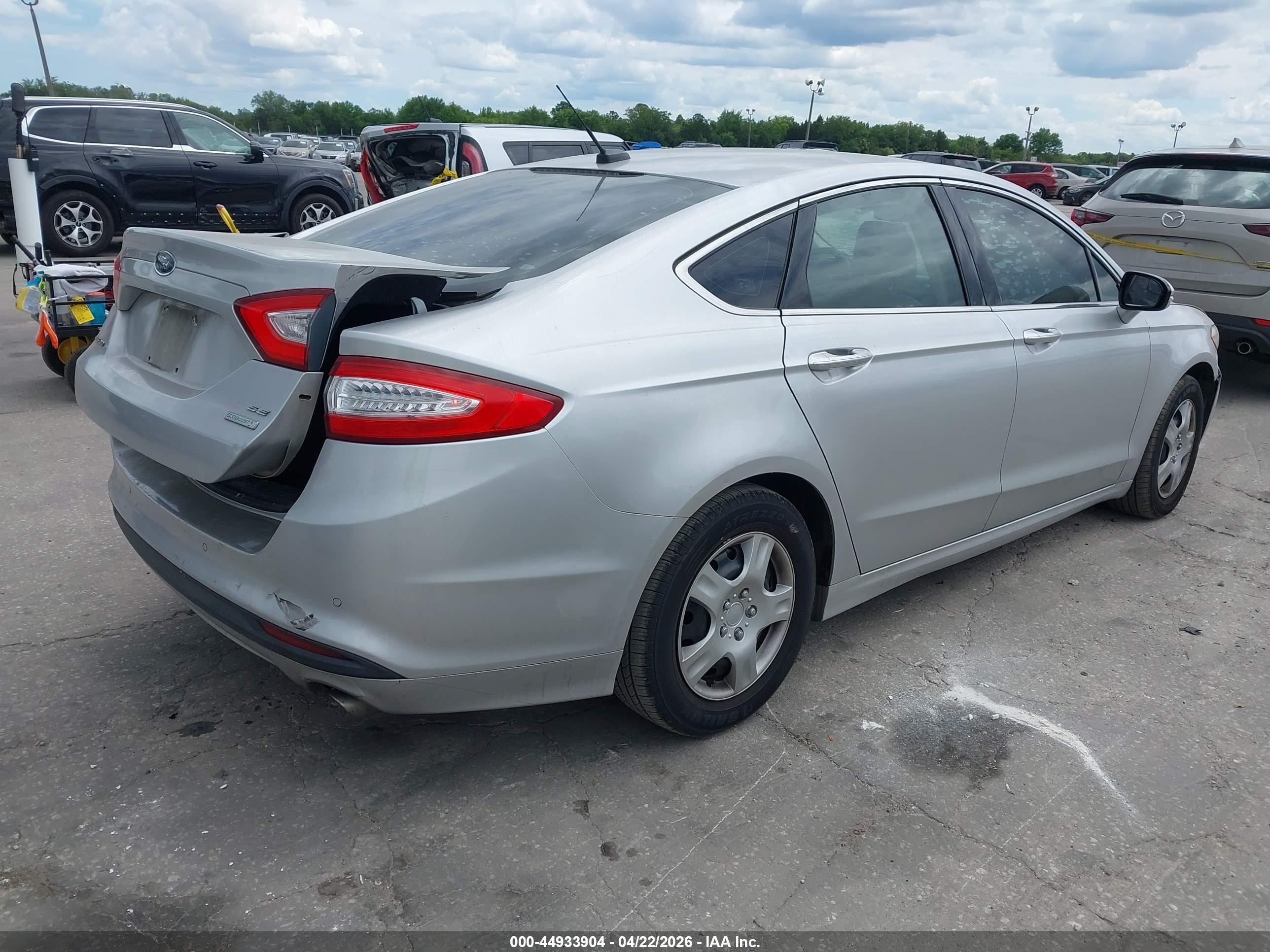2014 Ford Fusion Se Silver vin: 1FA6P0HD8E5394179