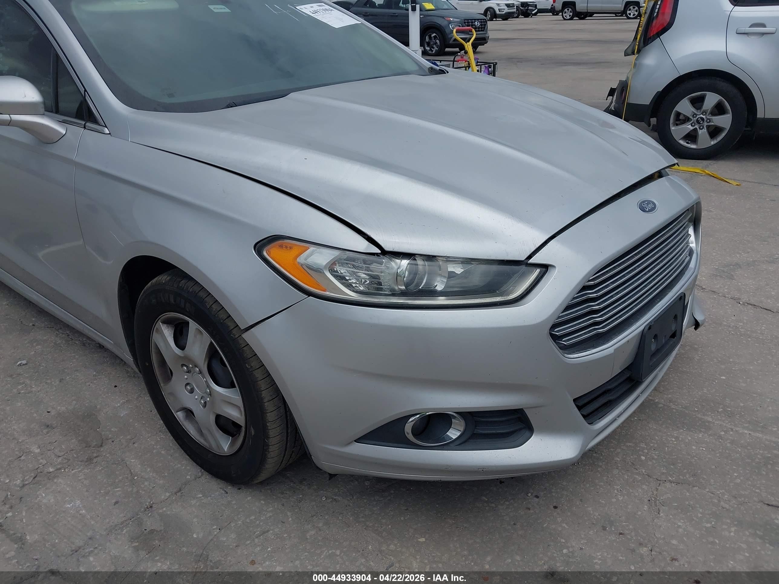 2014 Ford Fusion Se Silver vin: 1FA6P0HD8E5394179
