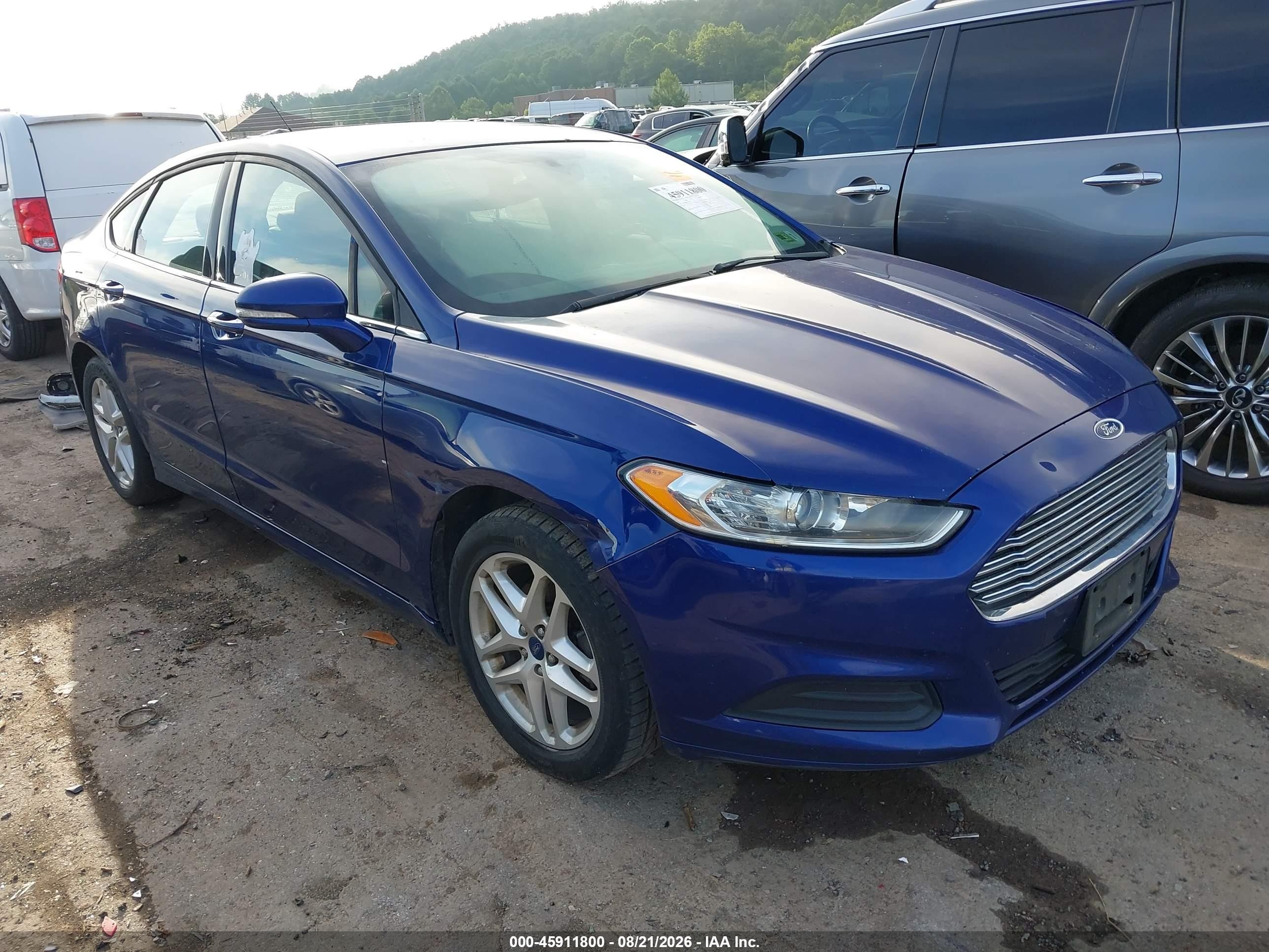 2015 Ford Fusion Se Blue vin: 1FA6P0HD8F5108672