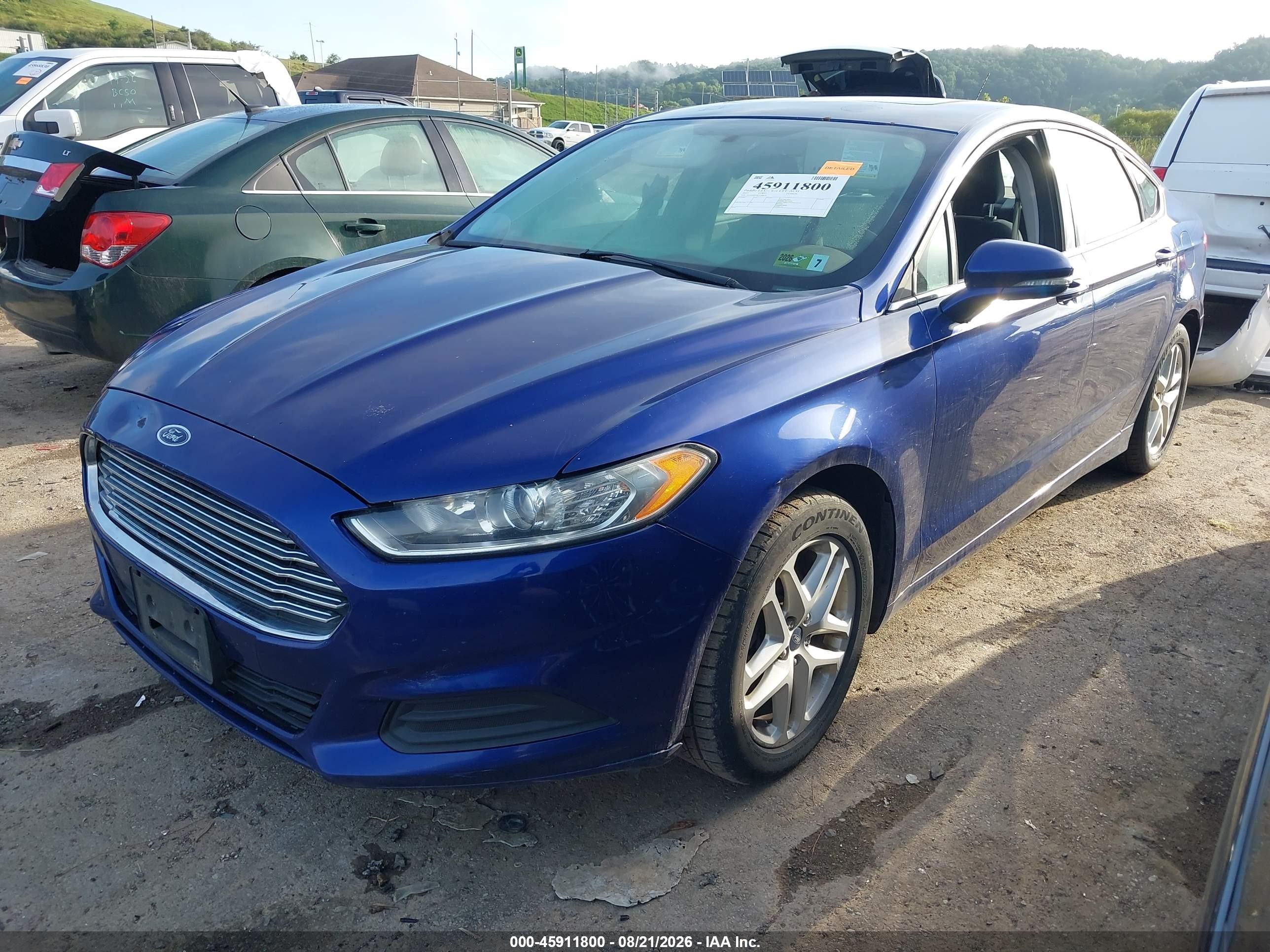 2015 Ford Fusion Se Синий vin: 1FA6P0HD8F5108672