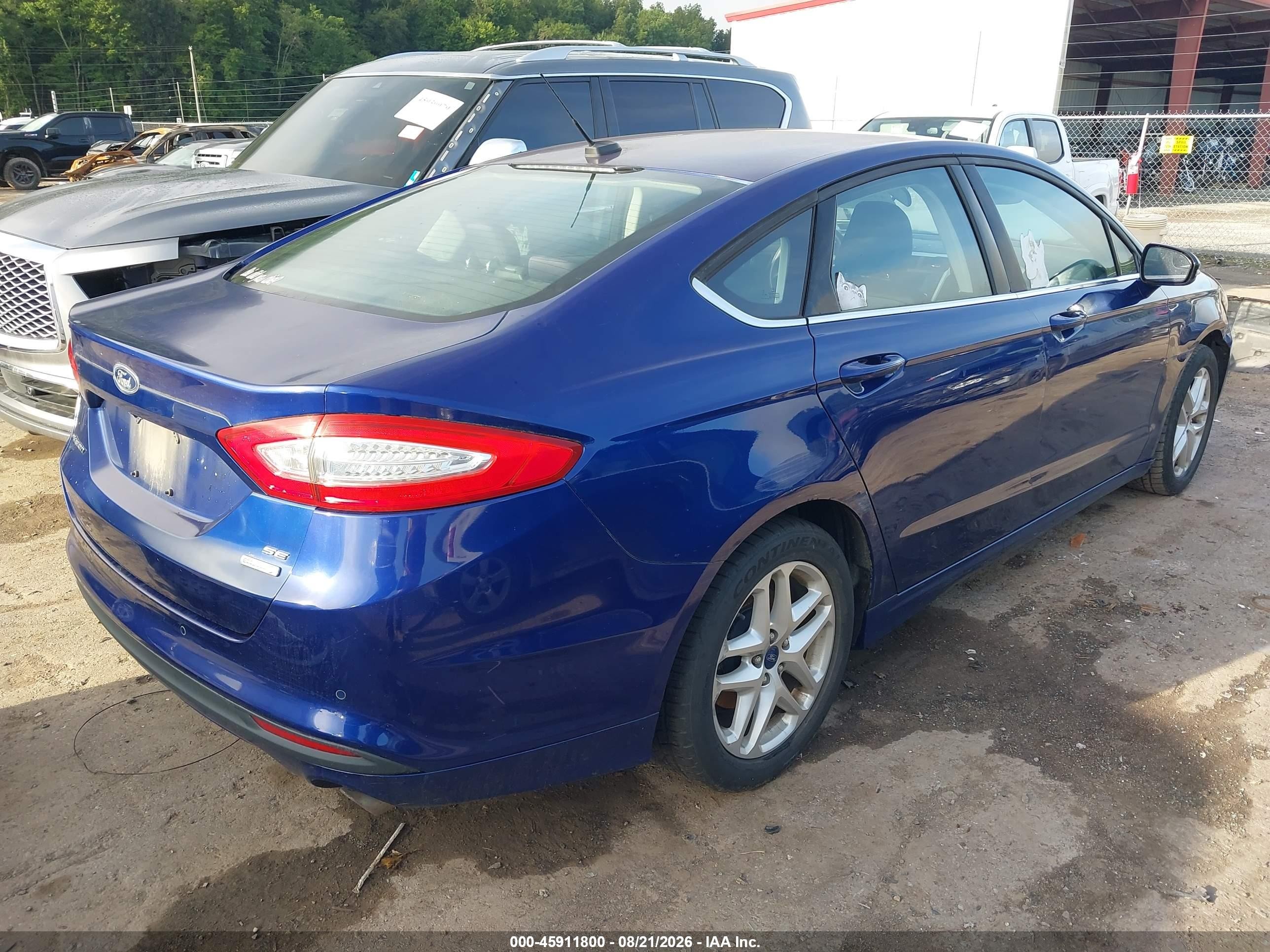 2015 Ford Fusion Se Синий vin: 1FA6P0HD8F5108672
