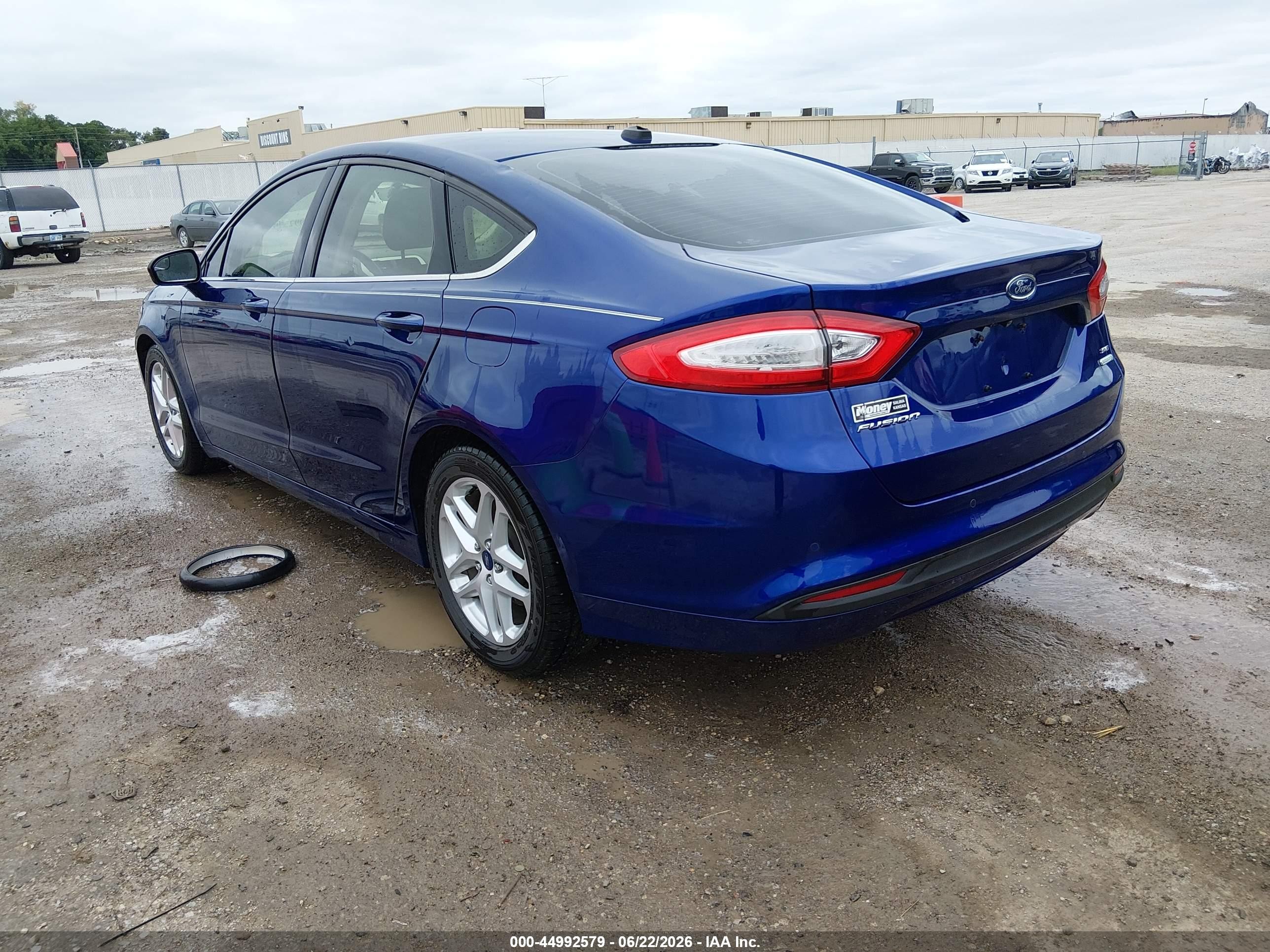 2015 Ford Fusion Se Blue vin: 1FA6P0HD8F5117677