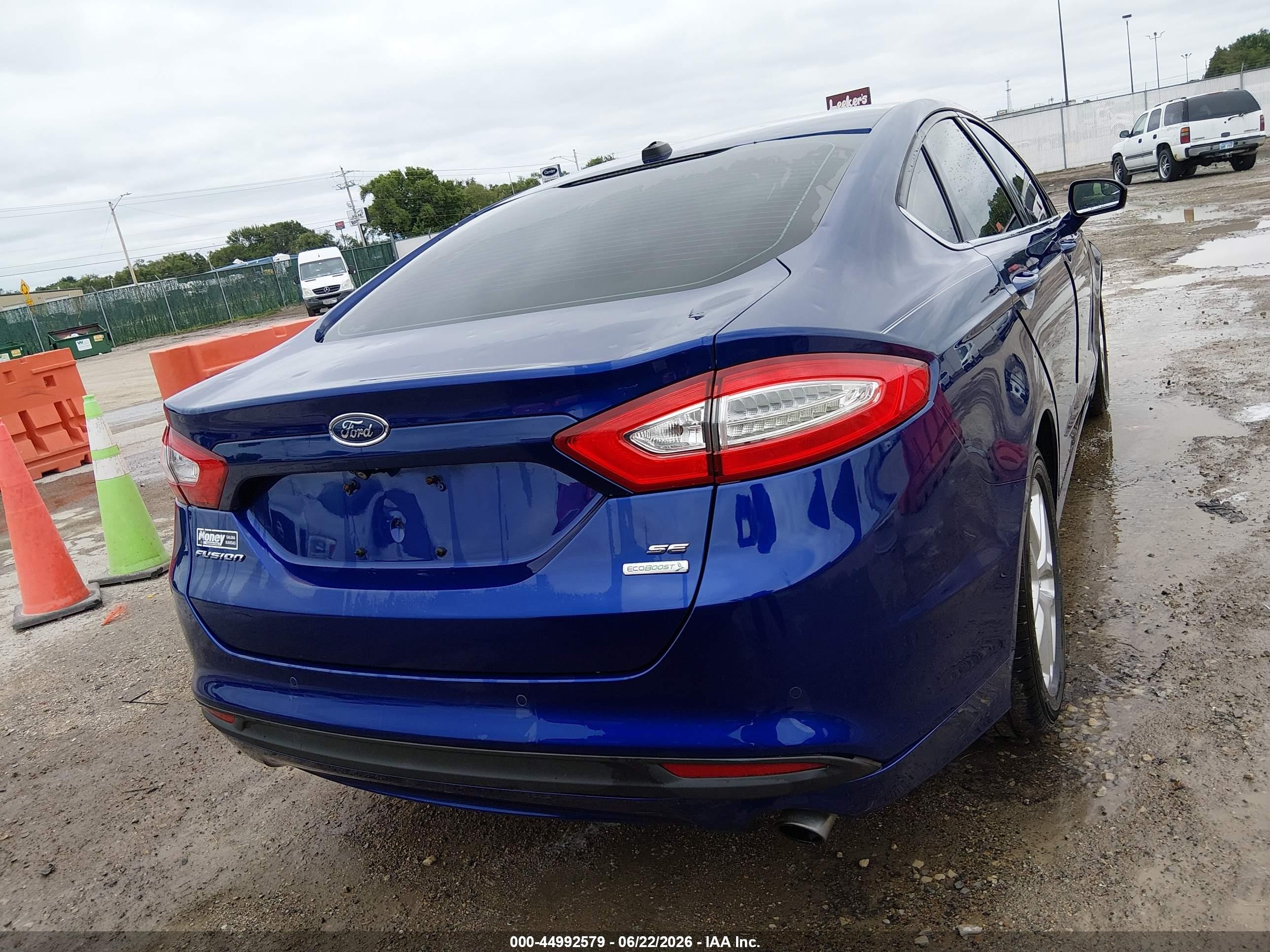 2015 Ford Fusion Se Blue vin: 1FA6P0HD8F5117677