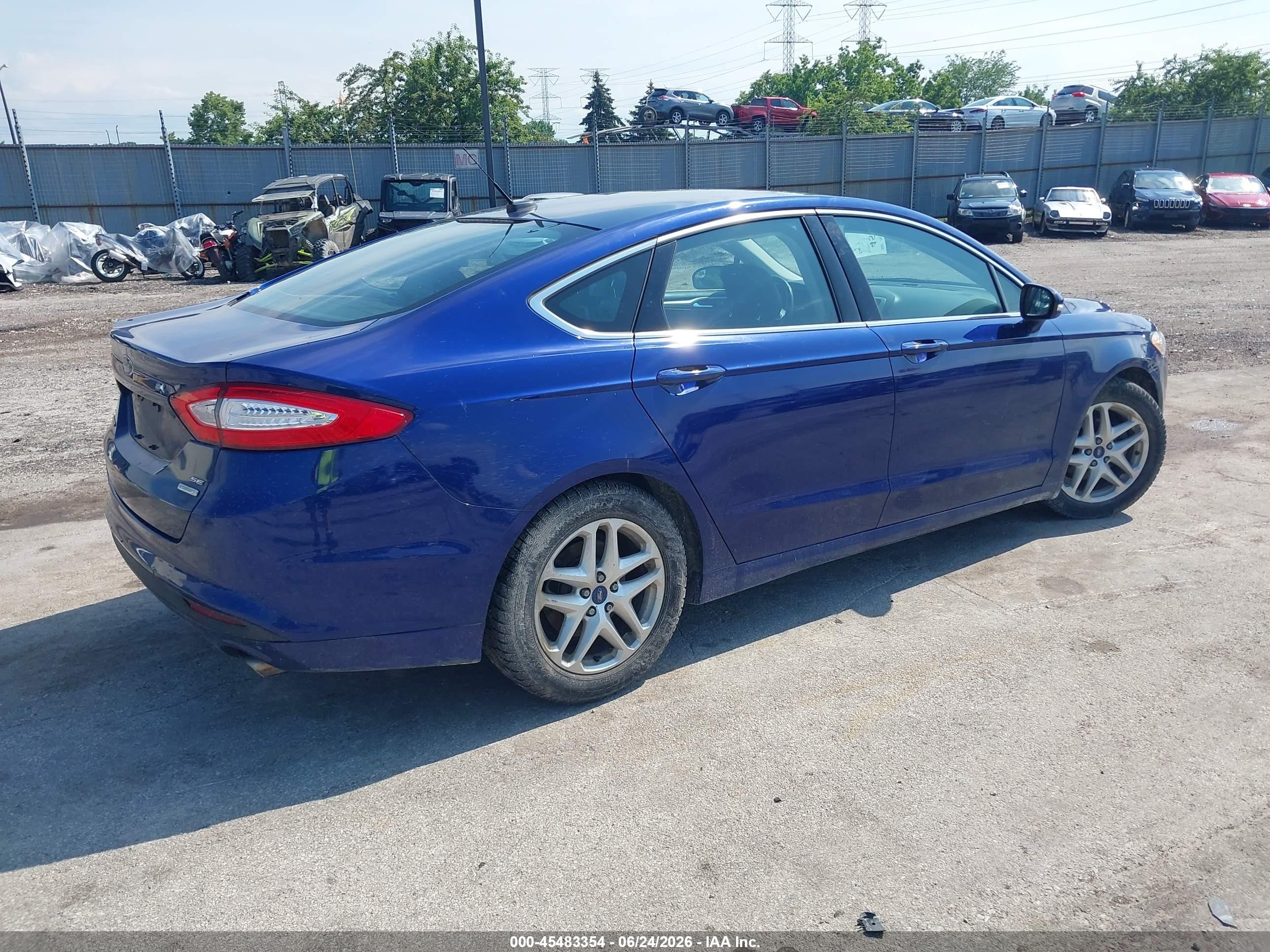 2014 Ford Fusion Se Синий vin: 1FA6P0HD9E5361031