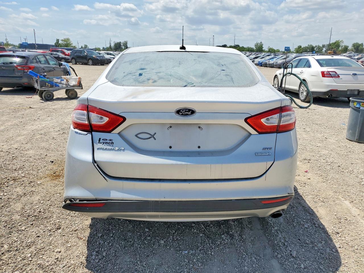 2014 Ford Fusion Se Silver vin: 1FA6P0HD9E5362857