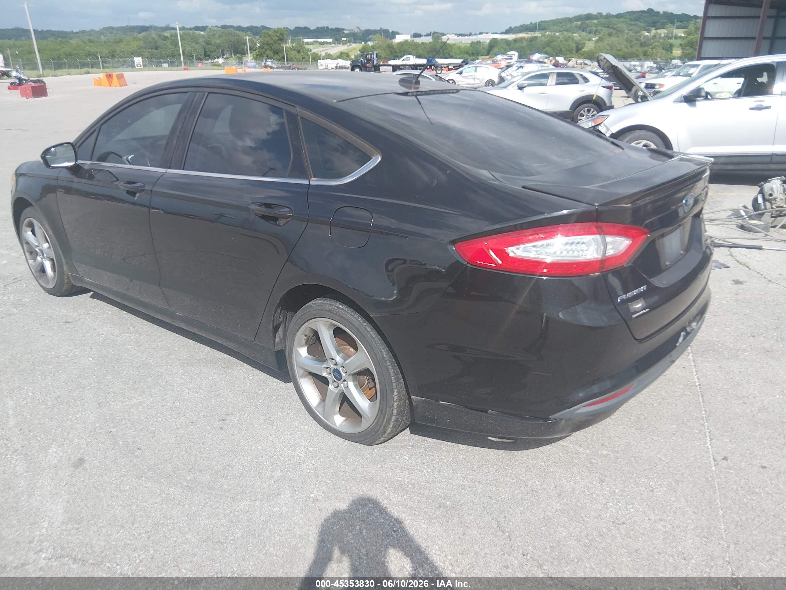 2014 Ford Fusion Se Black vin: 1FA6P0HD9E5381053
