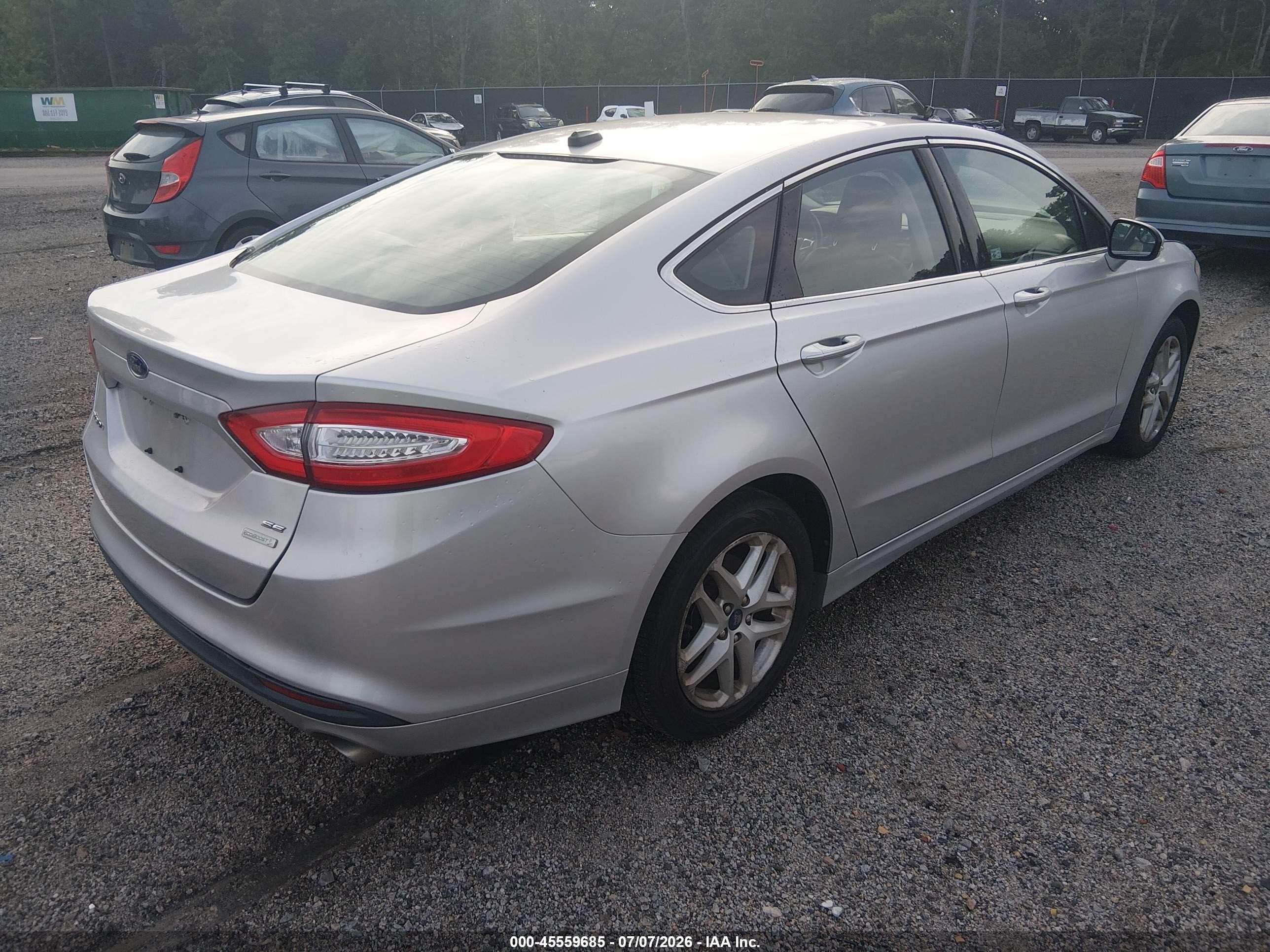 2014 Ford Fusion Se Silver vin: 1FA6P0HD9E5387533