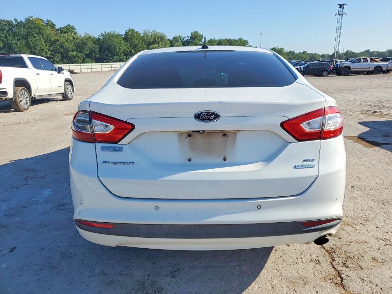 2015 Ford Fusion Se White vin: 1FA6P0HD9F5113217