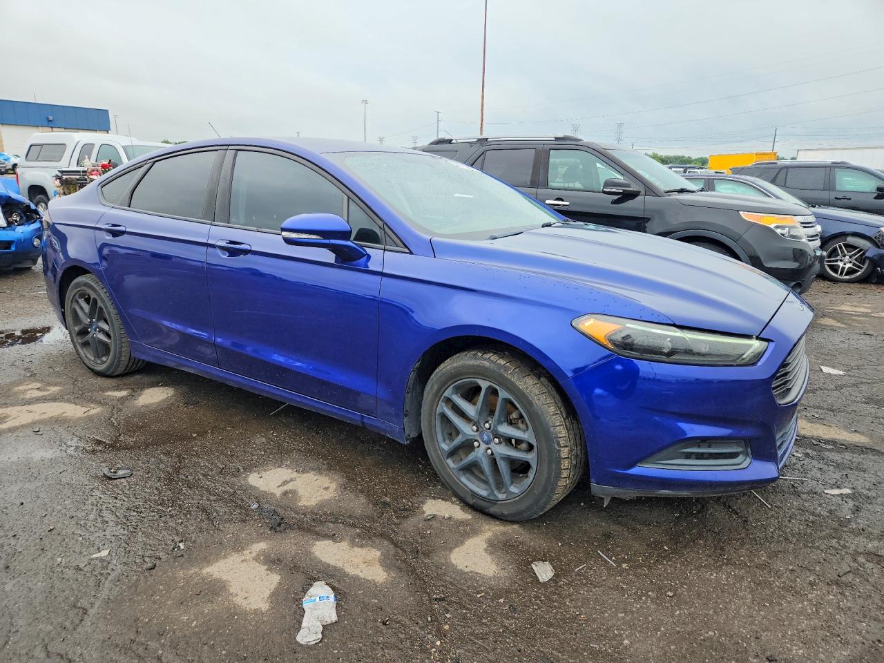 2015 Ford Fusion Se Blue vin: 1FA6P0HD9F5116652